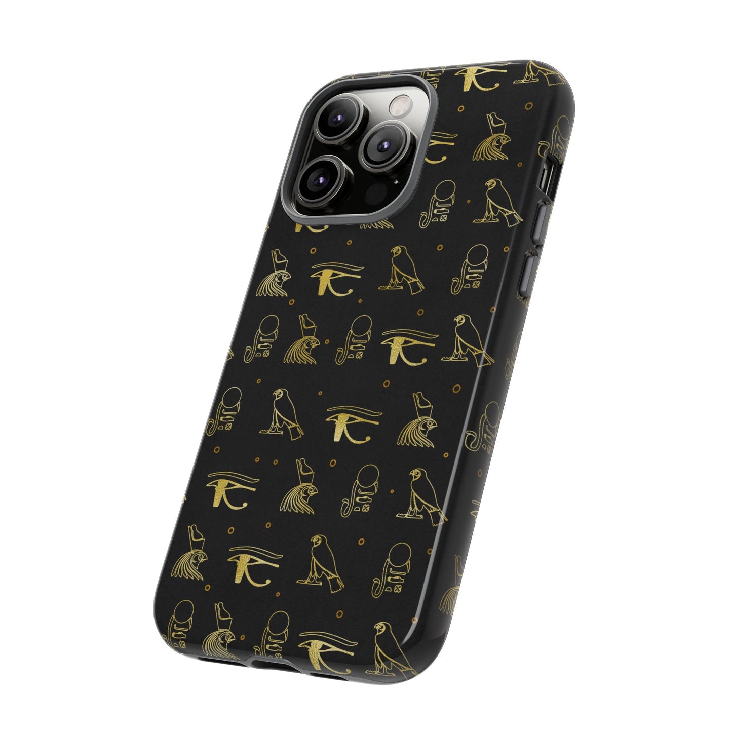 Black Gold Egyptian iPhone Tough Cases | Egyptian iPhone Case | Afrocentric iPhone Case