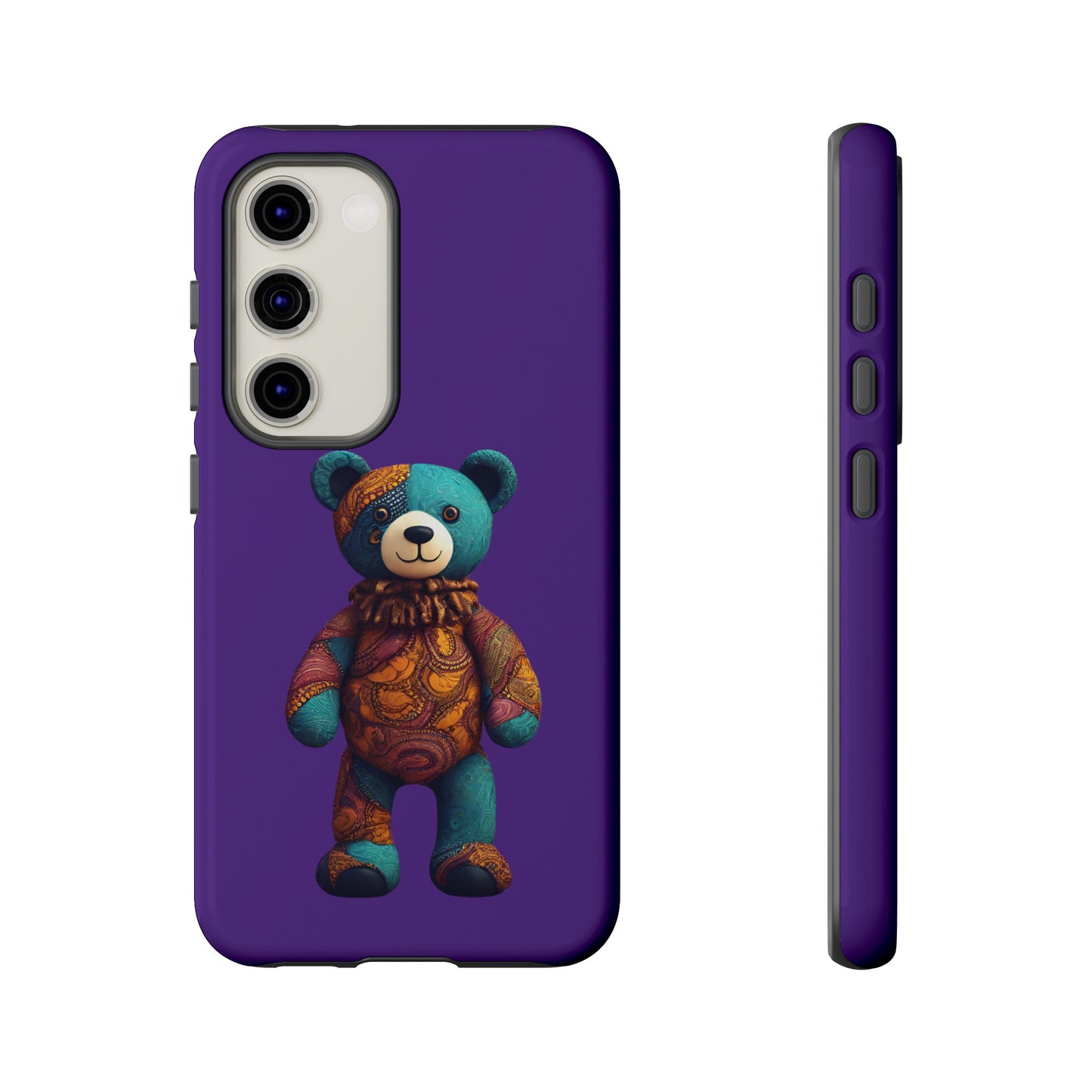 Purple and Blue Bear Samsung Tough Cases | African Samsung Case | Afrocentric Samsung Case
