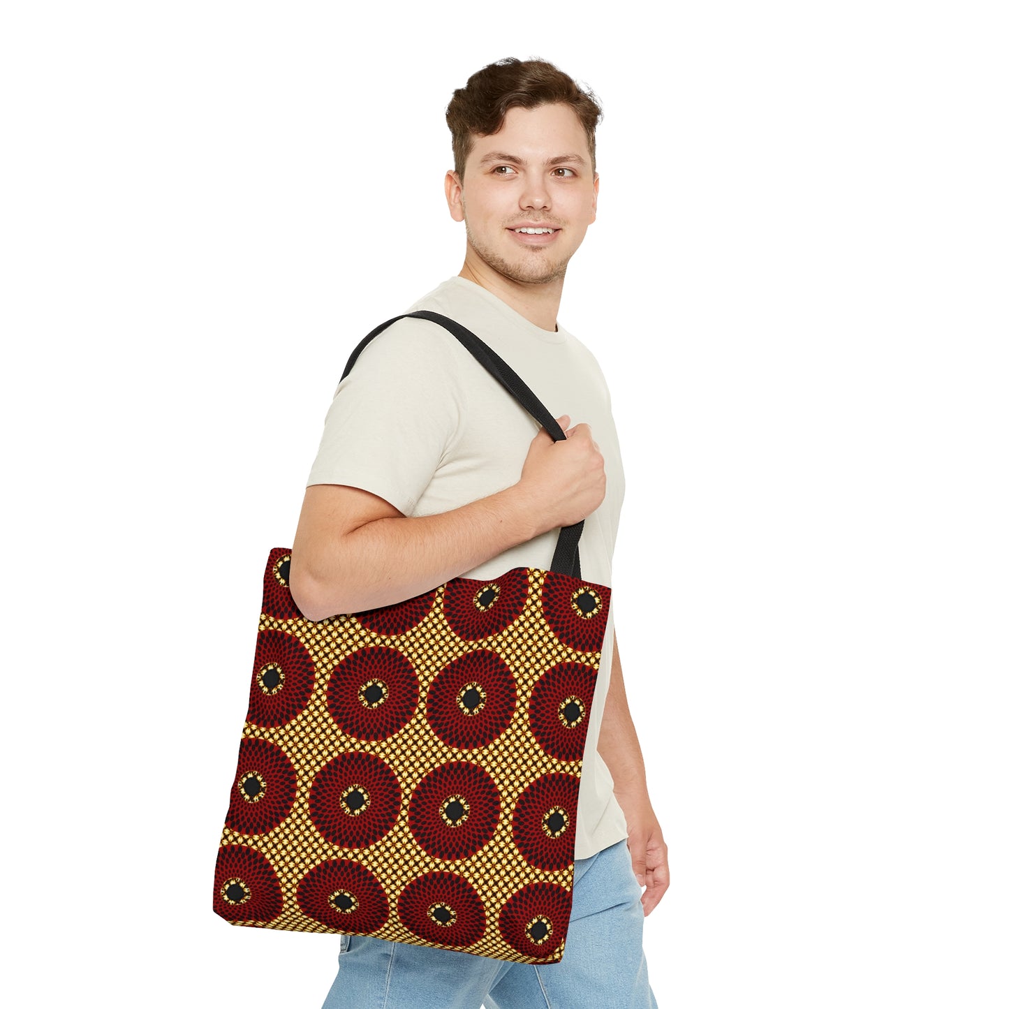 Ankara Circles Tote Bag