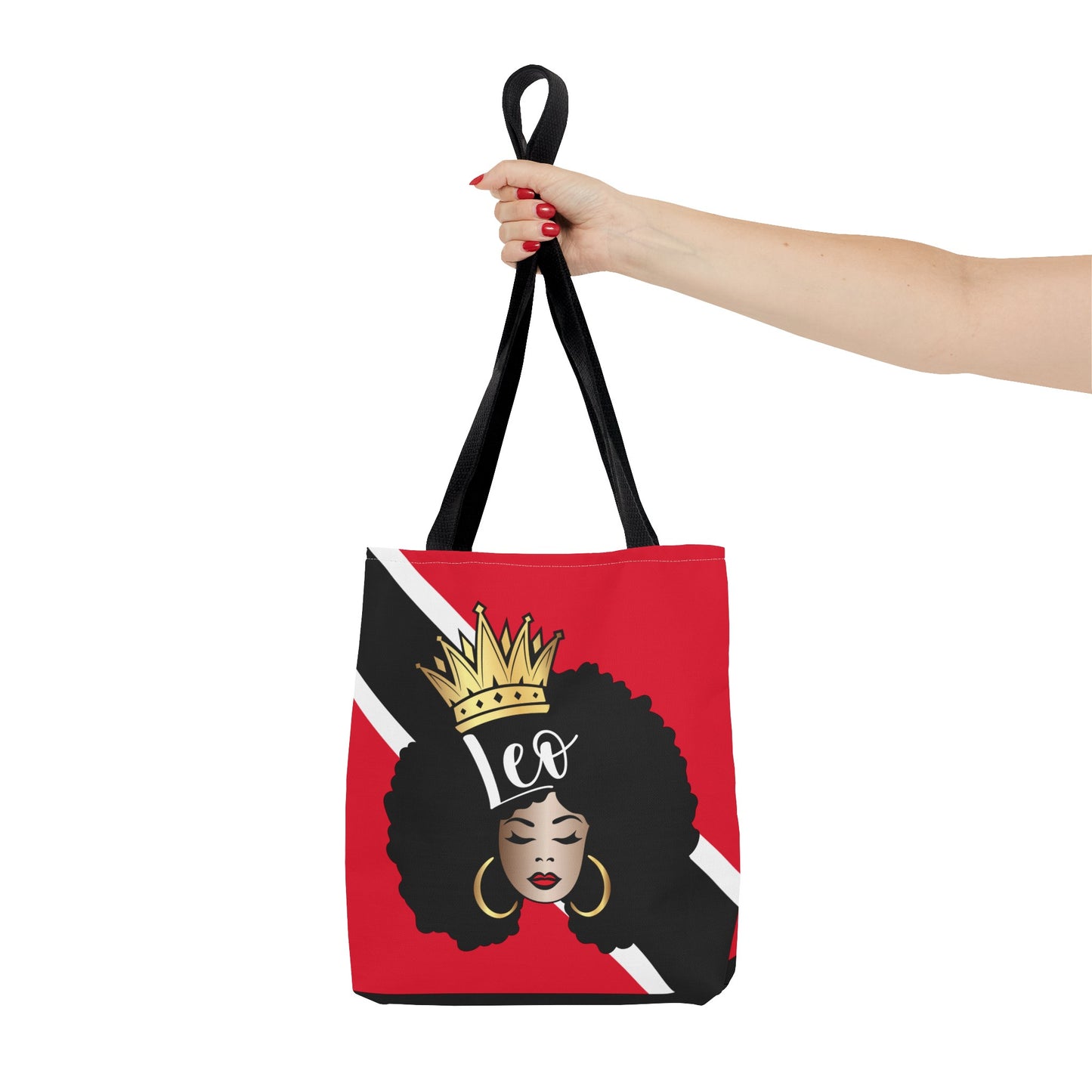 Trinidad Flag African American Woman Tote Bag | African Queen Bag | Black Girl Bag | Leo  Bag