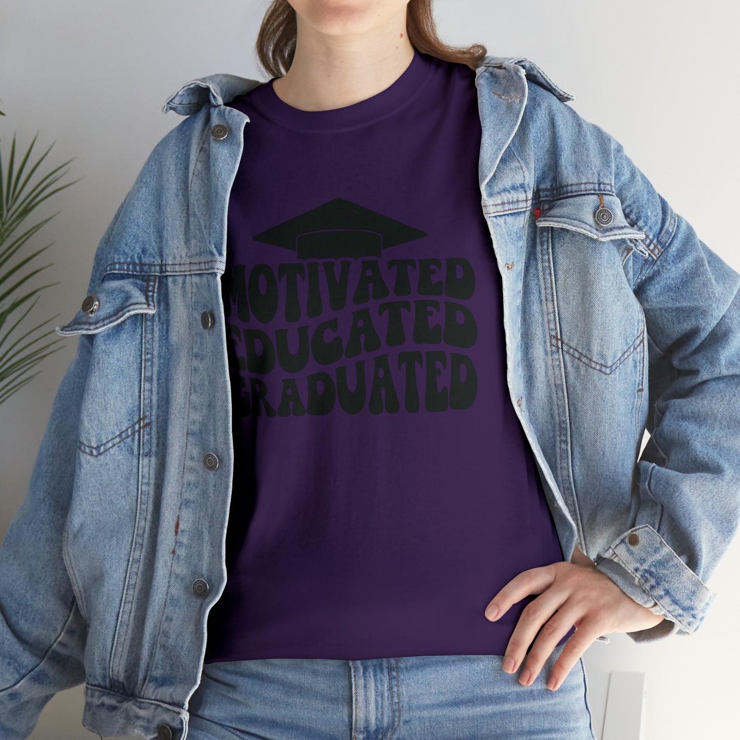 Motivated..Educated..Graduated Cotton Tee