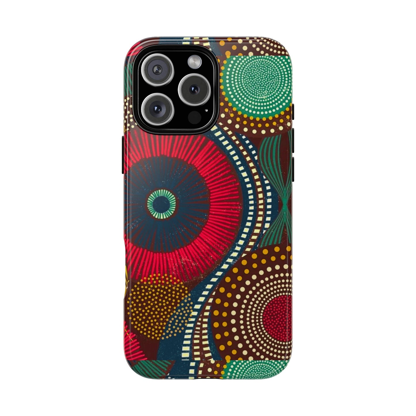 Ankara Pattern Phone Case, Stylish Mobile Cover, Unique Gift for Tech Lovers, Modern Design, Holiday Present