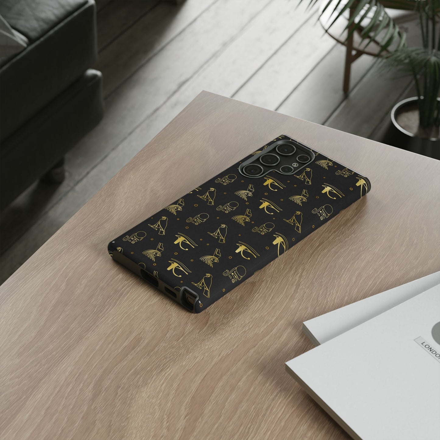 Black Gold Egyptian Samsung Tough Cases | African Samsung Case | Afrocentric Samsung Case | Egyptian Samsung Case