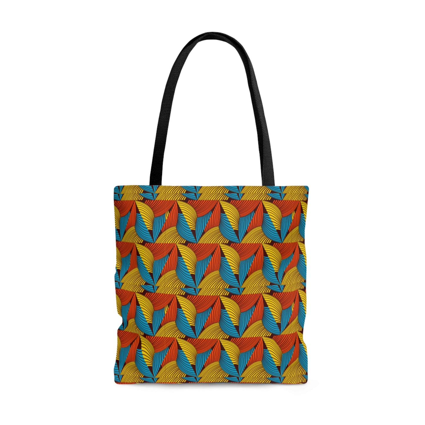 Orange Ankara Tote Bag