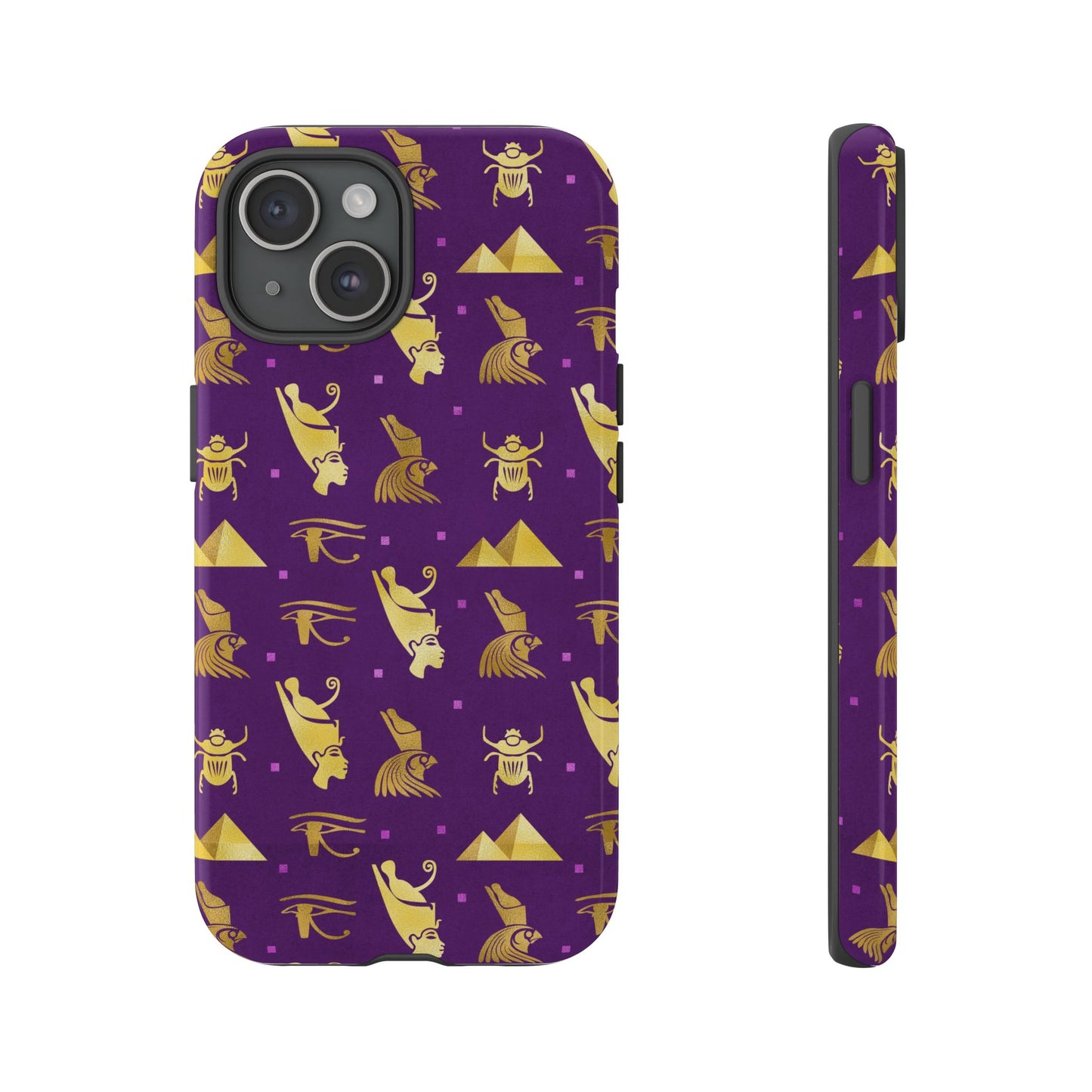 Purple and Gold Egyptian iPhone Tough Cases | Egyptian iPhone Case | Afrocentric iPhone Case