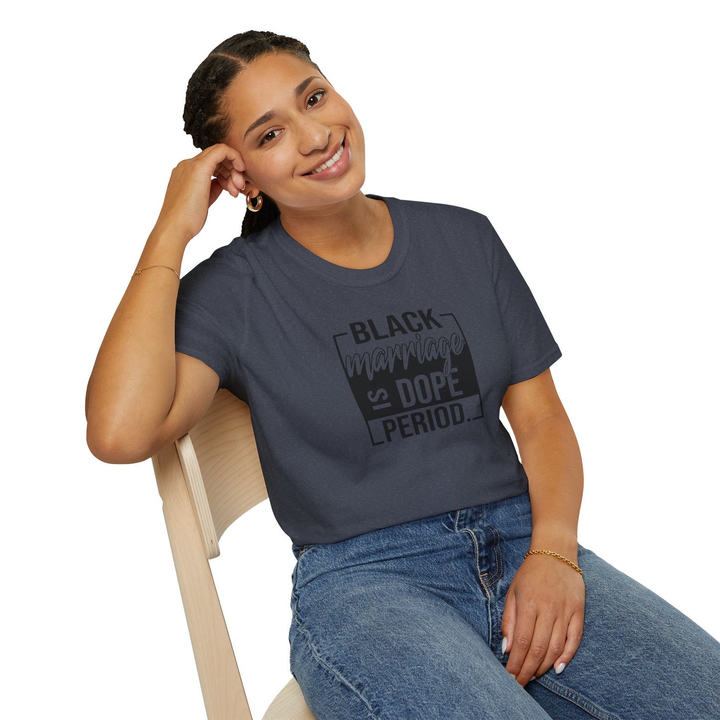 Black Marriage is Dope Unisex Softstyle T-Shirt