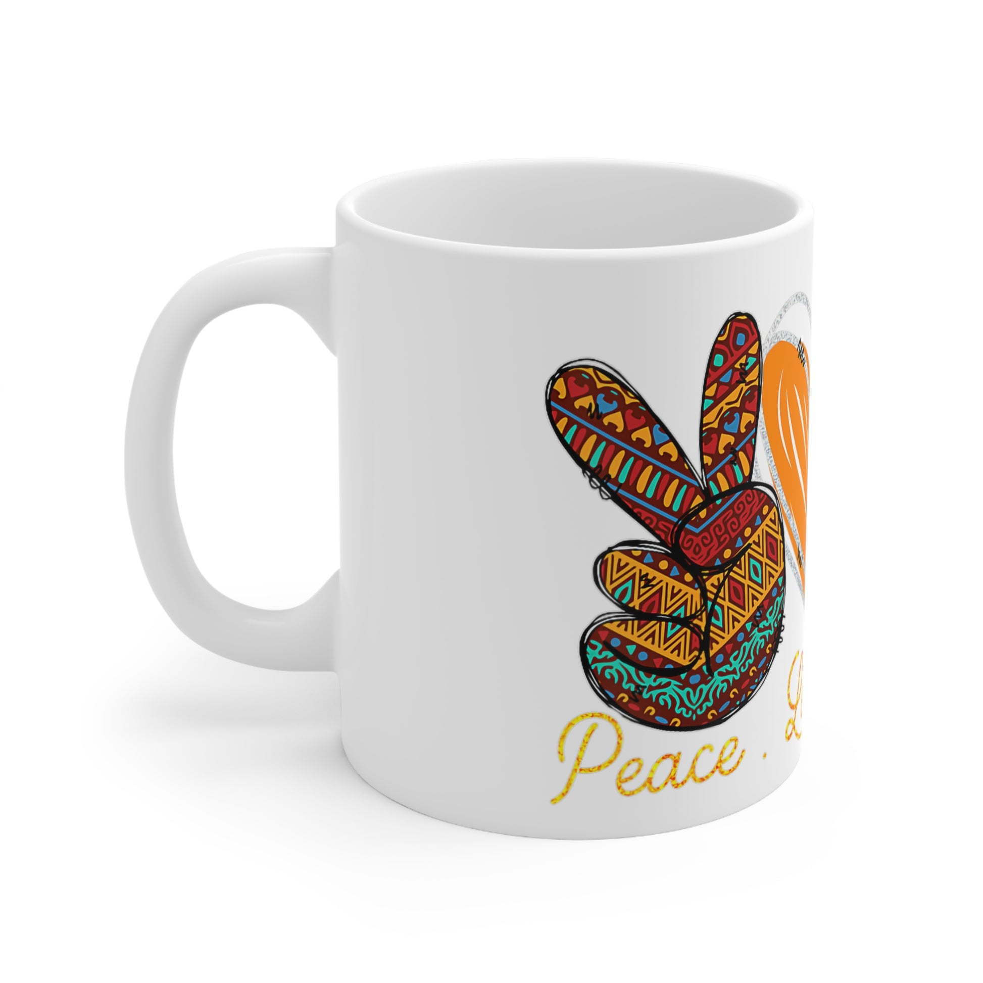 Peace, Love, Melanin Mug, 11oz