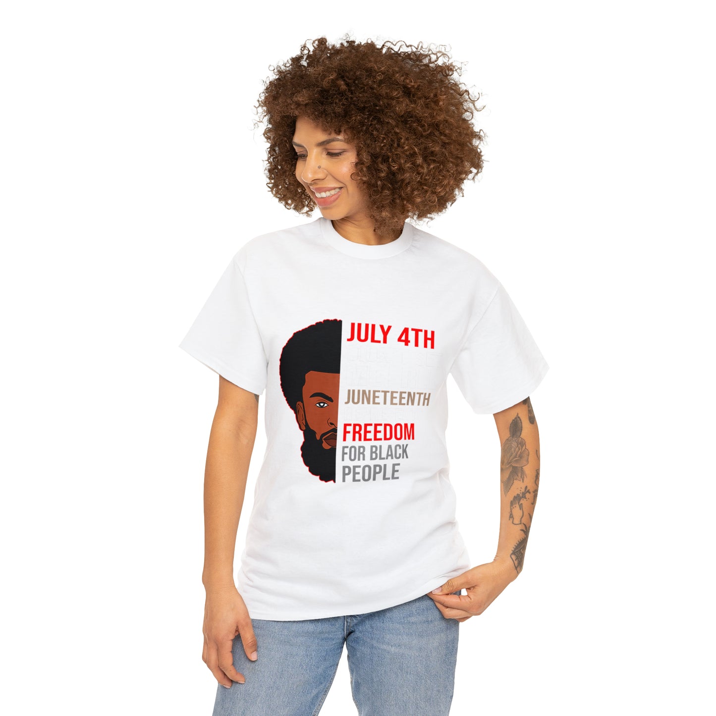 Juneteenth/ July 4th Cotton Tee