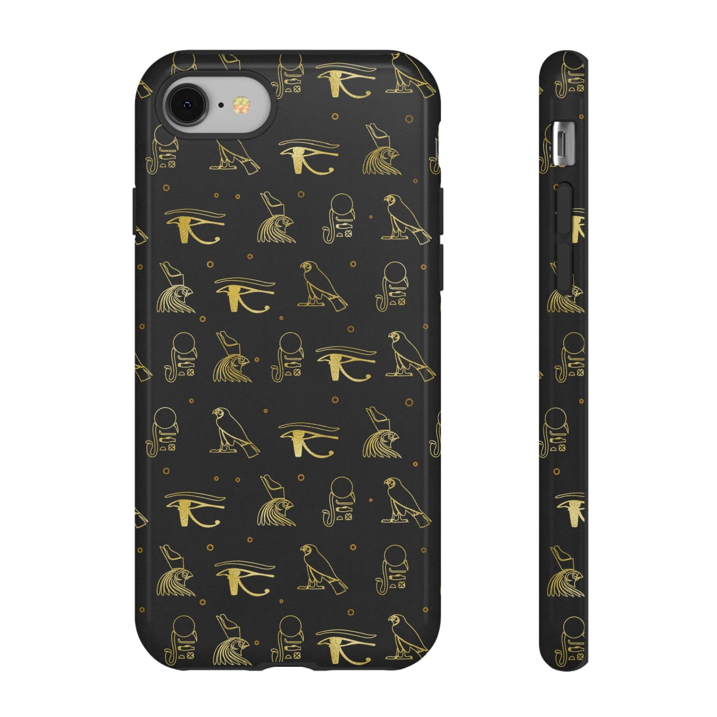 Black Gold Egyptian iPhone Tough Cases | Egyptian iPhone Case | Afrocentric iPhone Case