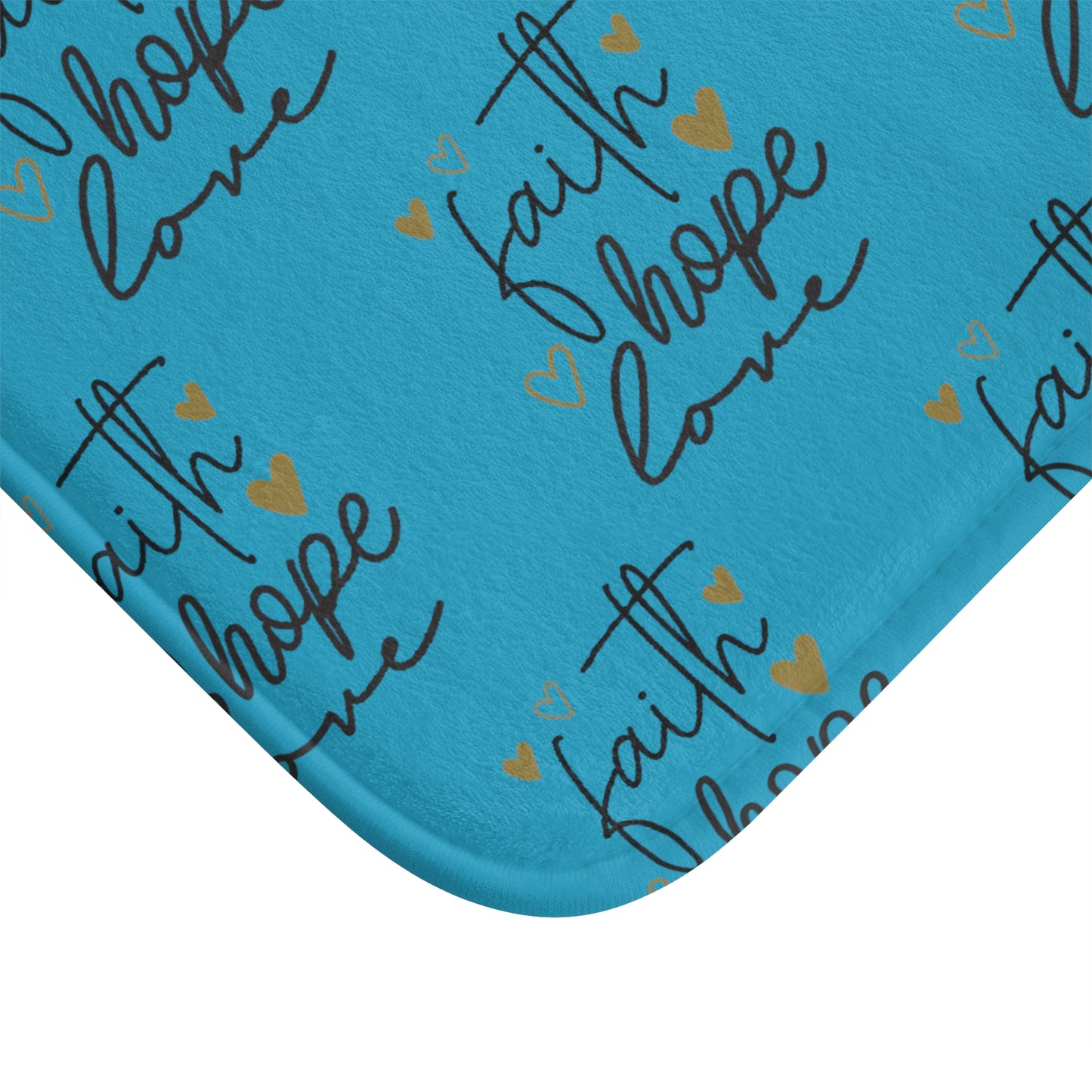 Faith Hope Love Bath Mat