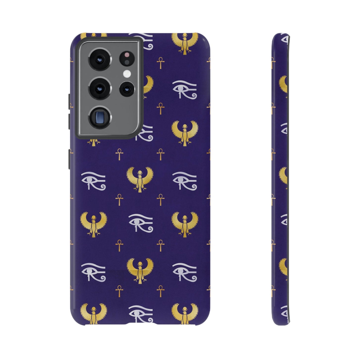 Blue Gold Egyptian Samsung Tough Cases | African Samsung Case | Afrocentric Samsung Case | Egyptian Samsung Case