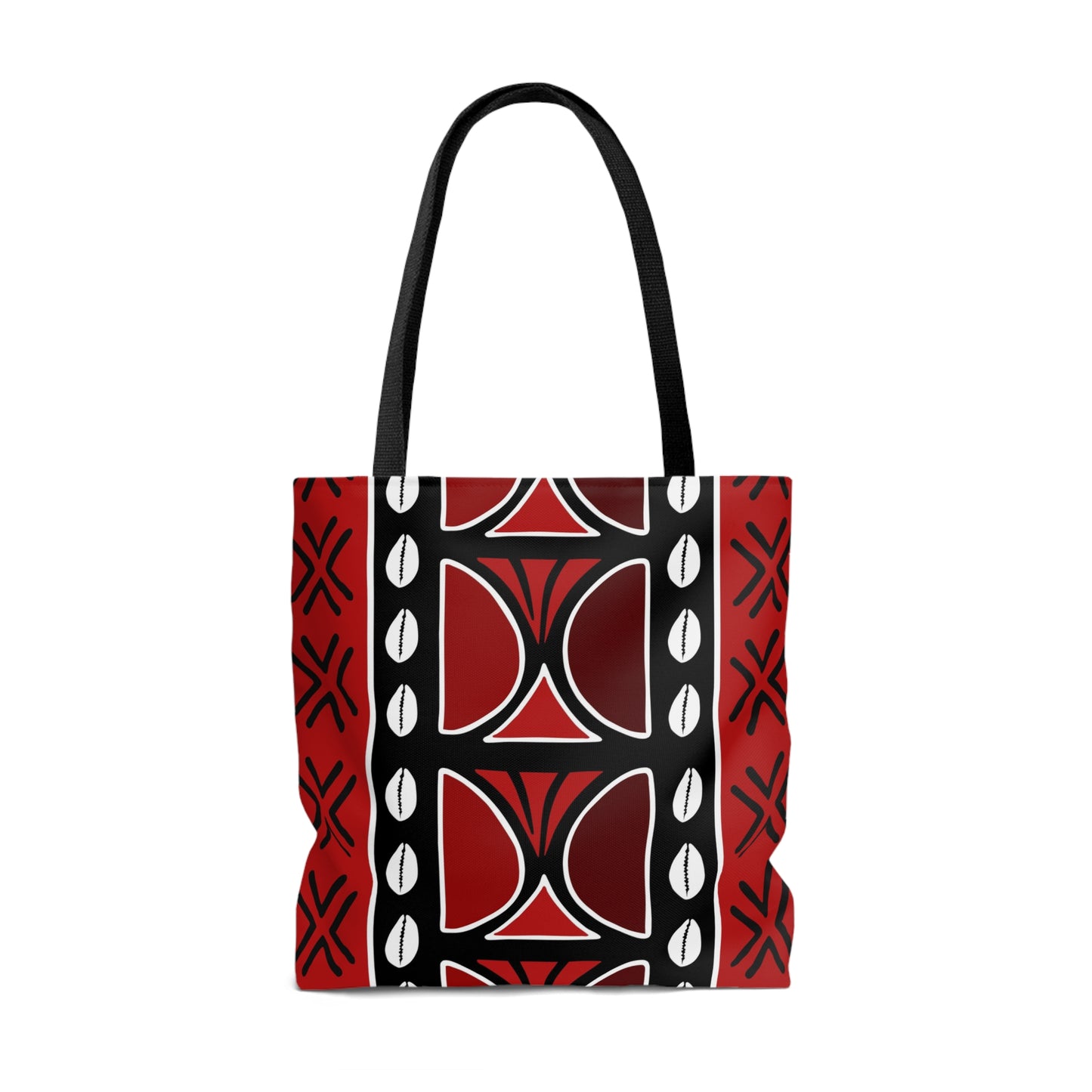 Red Mudcloth Inspired Tote Bag