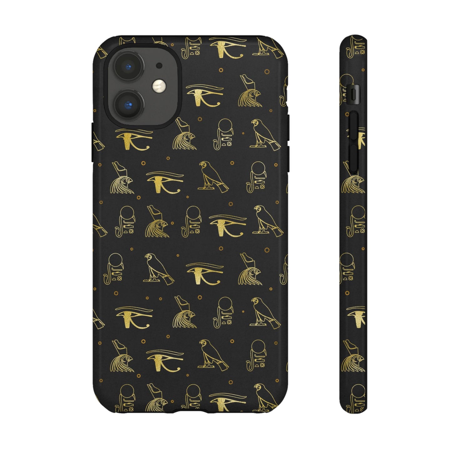 Black Gold Egyptian iPhone Tough Cases | Egyptian iPhone Case | Afrocentric iPhone Case