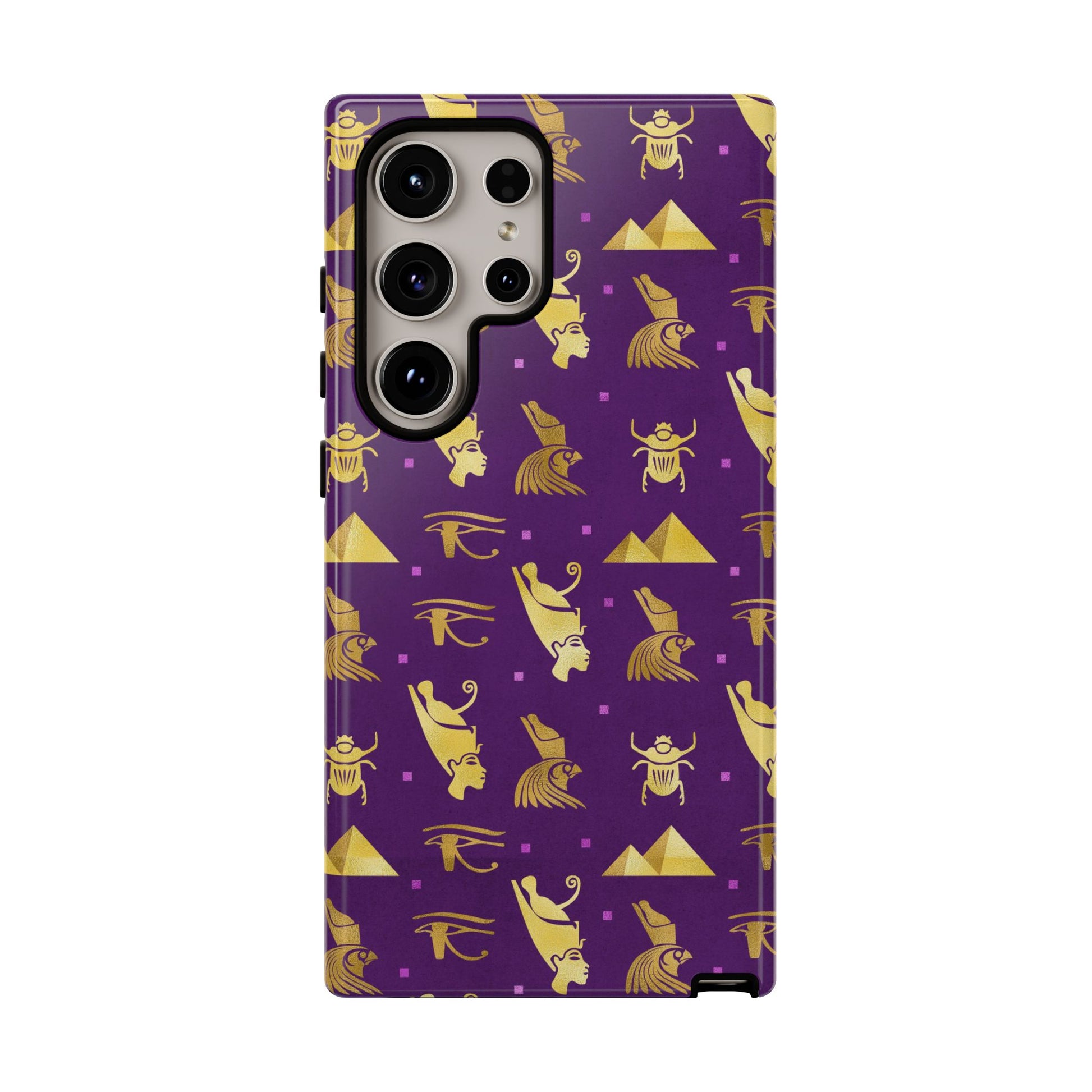 Purple and Gold Egyptian Samsung Tough Cases | African Samsung Case | Afrocentric Samsung Case | Egyptian Samsung Case