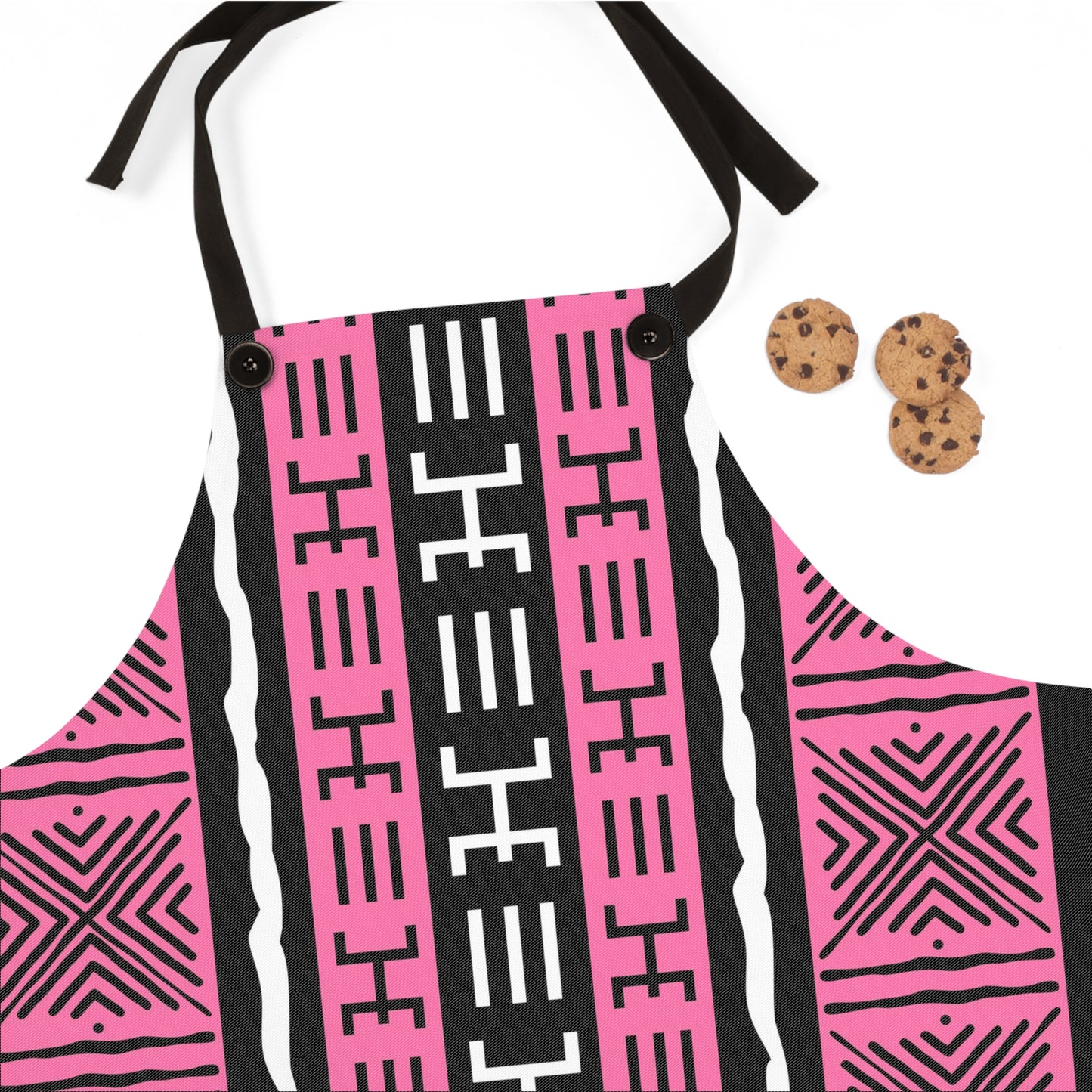 Pink Mudcloth Apron