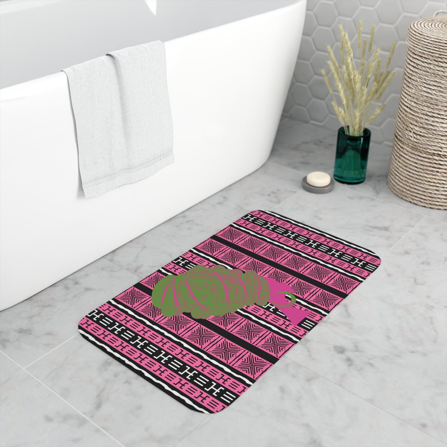 Pink Queen Memory Foam Bath Mat