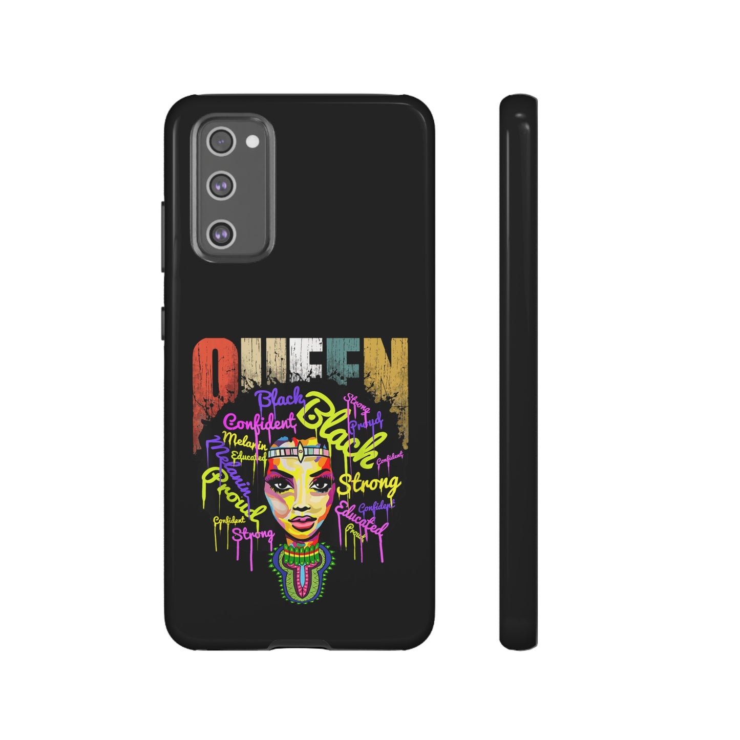 Black Queen Samsung Tough Cases | African Samsung Case | Afrocentric Samsung Case | Ankara Samsung Phone Case