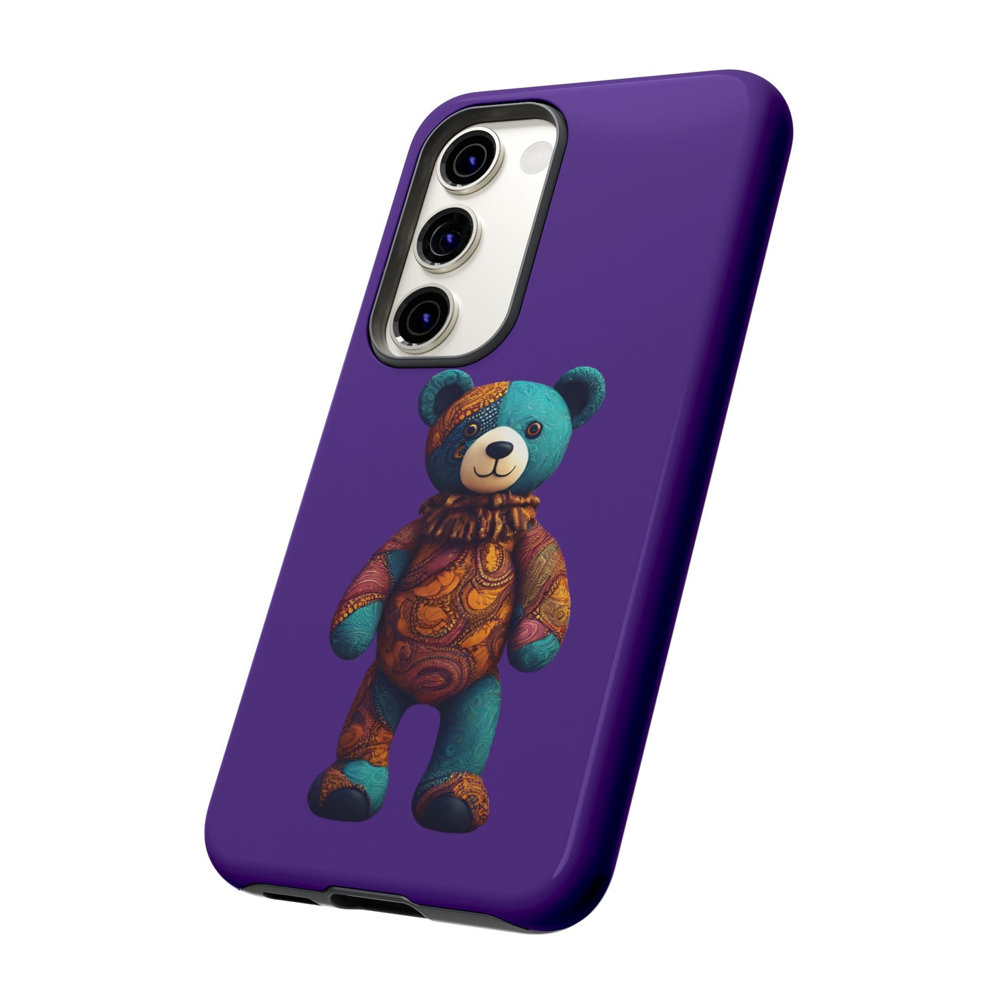 Purple and Blue Bear Samsung Tough Cases | African Samsung Case | Afrocentric Samsung Case