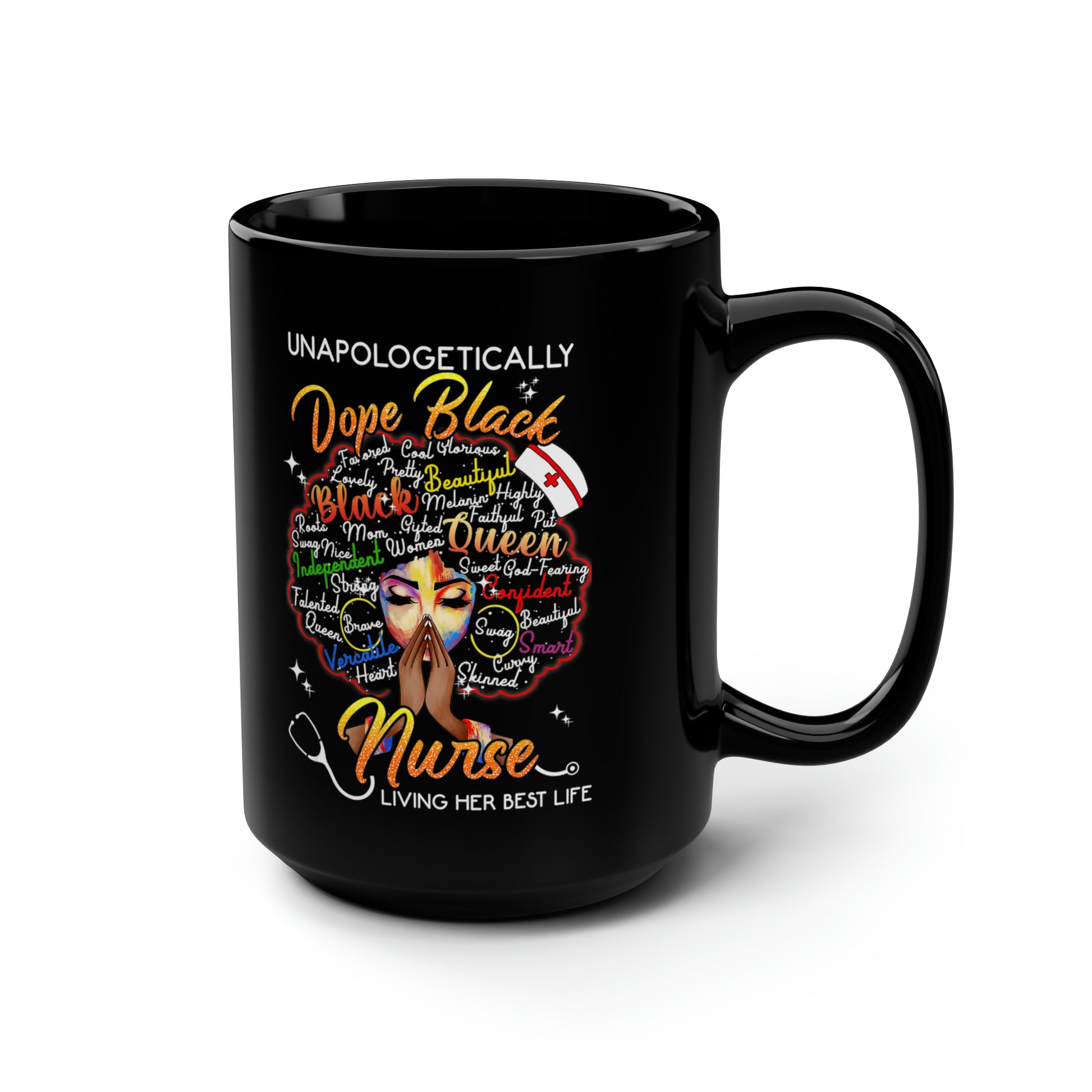 Dope Black Nurse Mug, 15oz