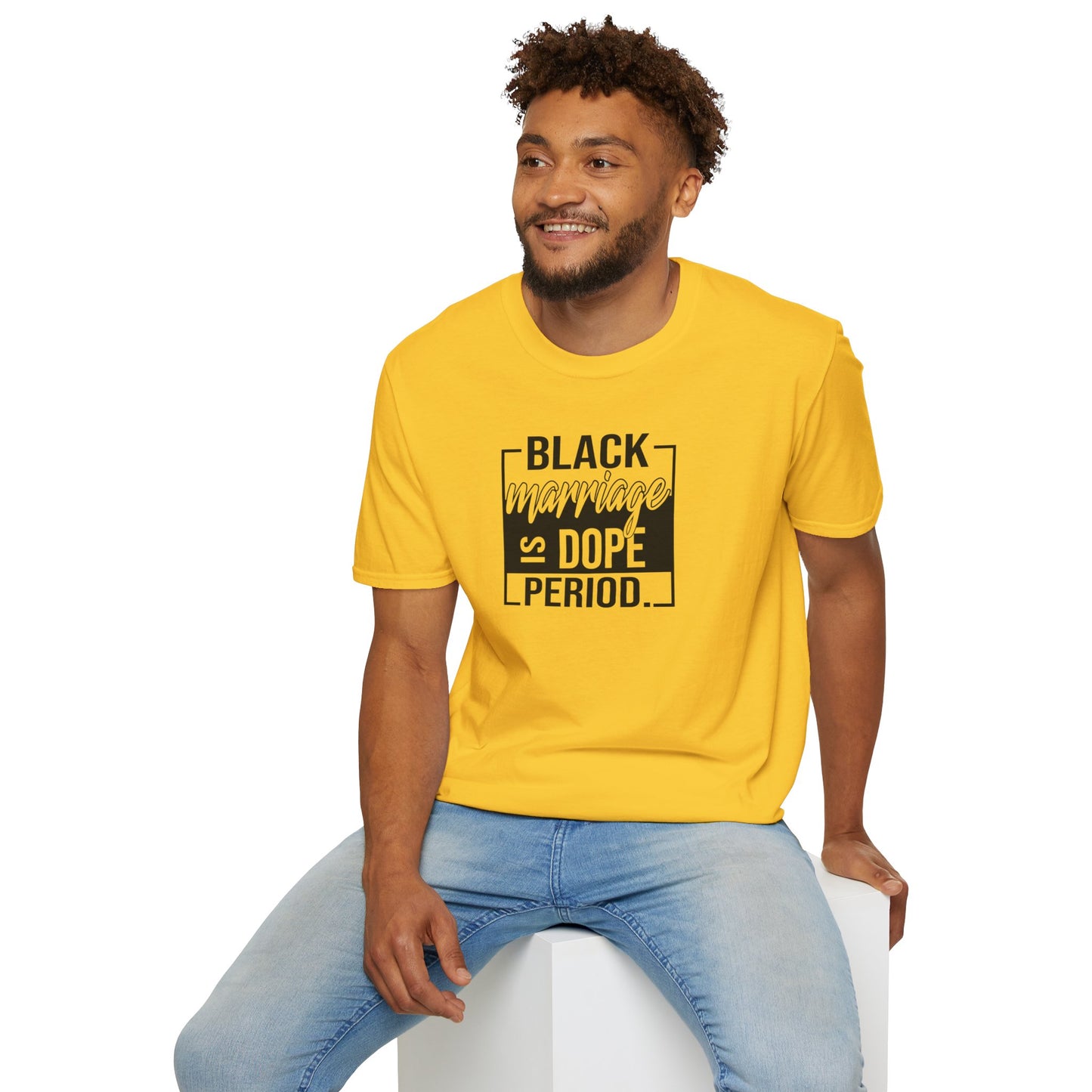 Black Marriage is Dope Unisex Softstyle T-Shirt