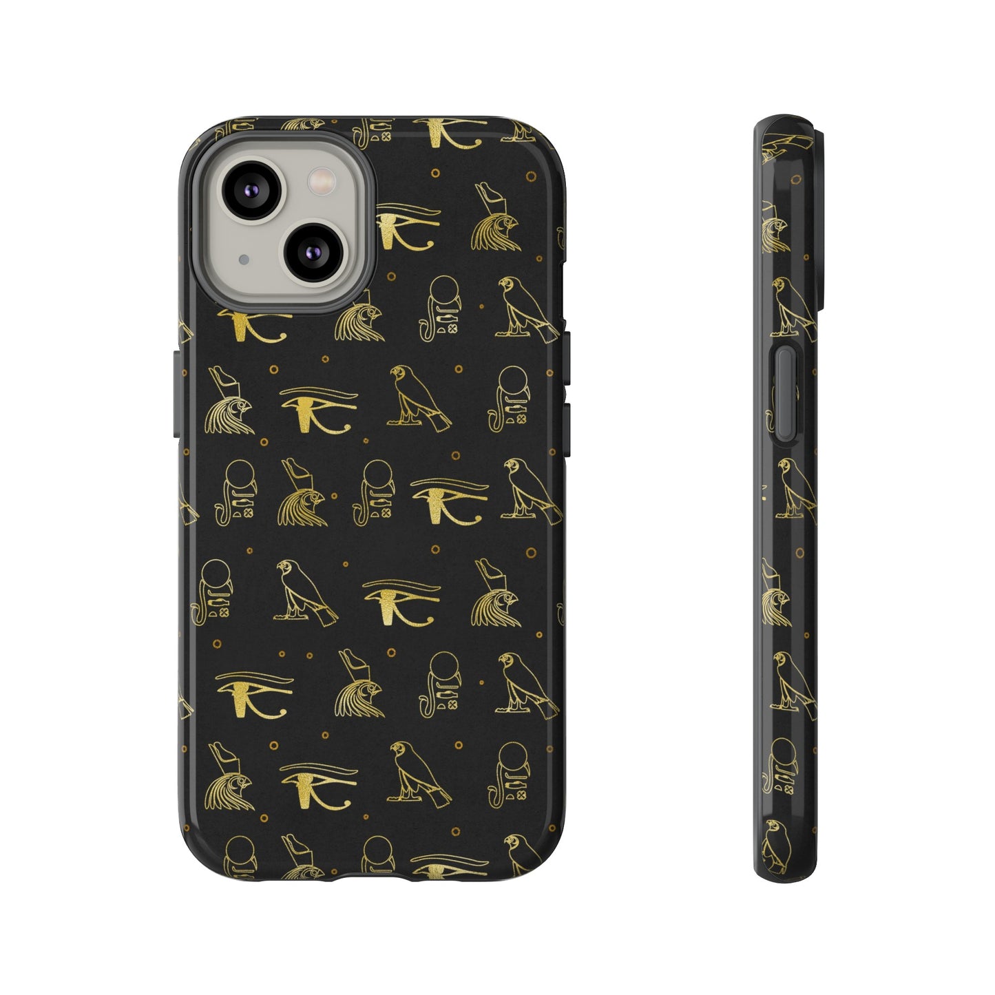 Black Gold Egyptian iPhone Tough Cases | Egyptian iPhone Case | Afrocentric iPhone Case