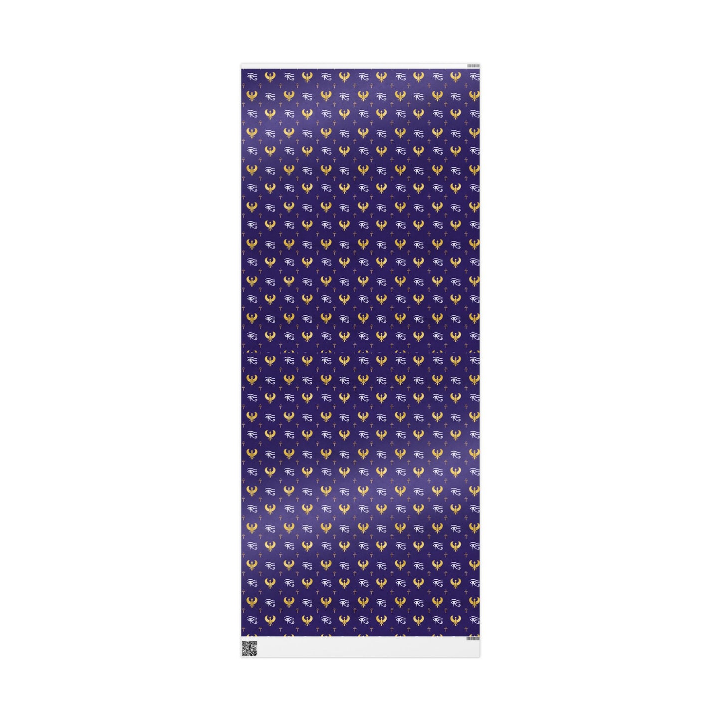 Blue Egyptian Wrapping Papers | Ankh Wrapping Paper | Afrocentric Wrapping Paper | Eye of Horus Craft Paper