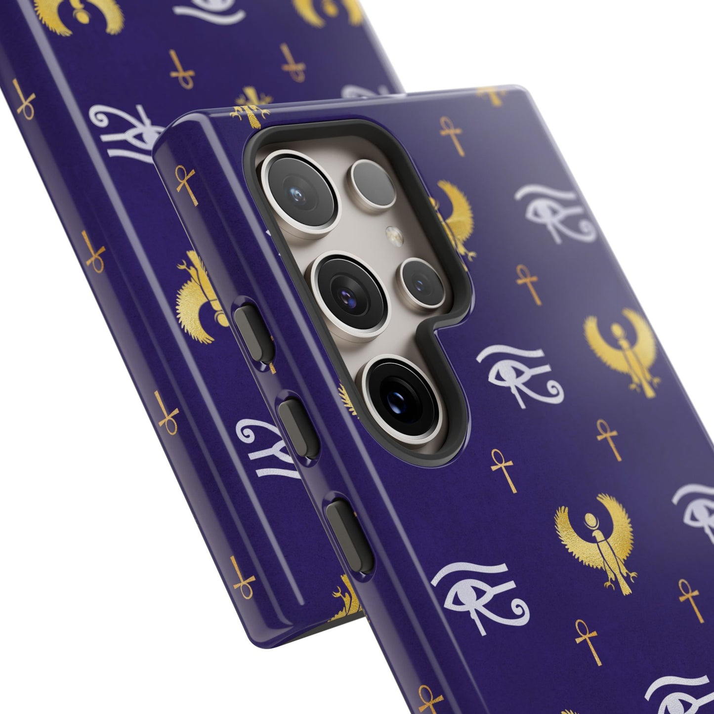 Blue Gold Egyptian Samsung Tough Cases | African Samsung Case | Afrocentric Samsung Case | Egyptian Samsung Case