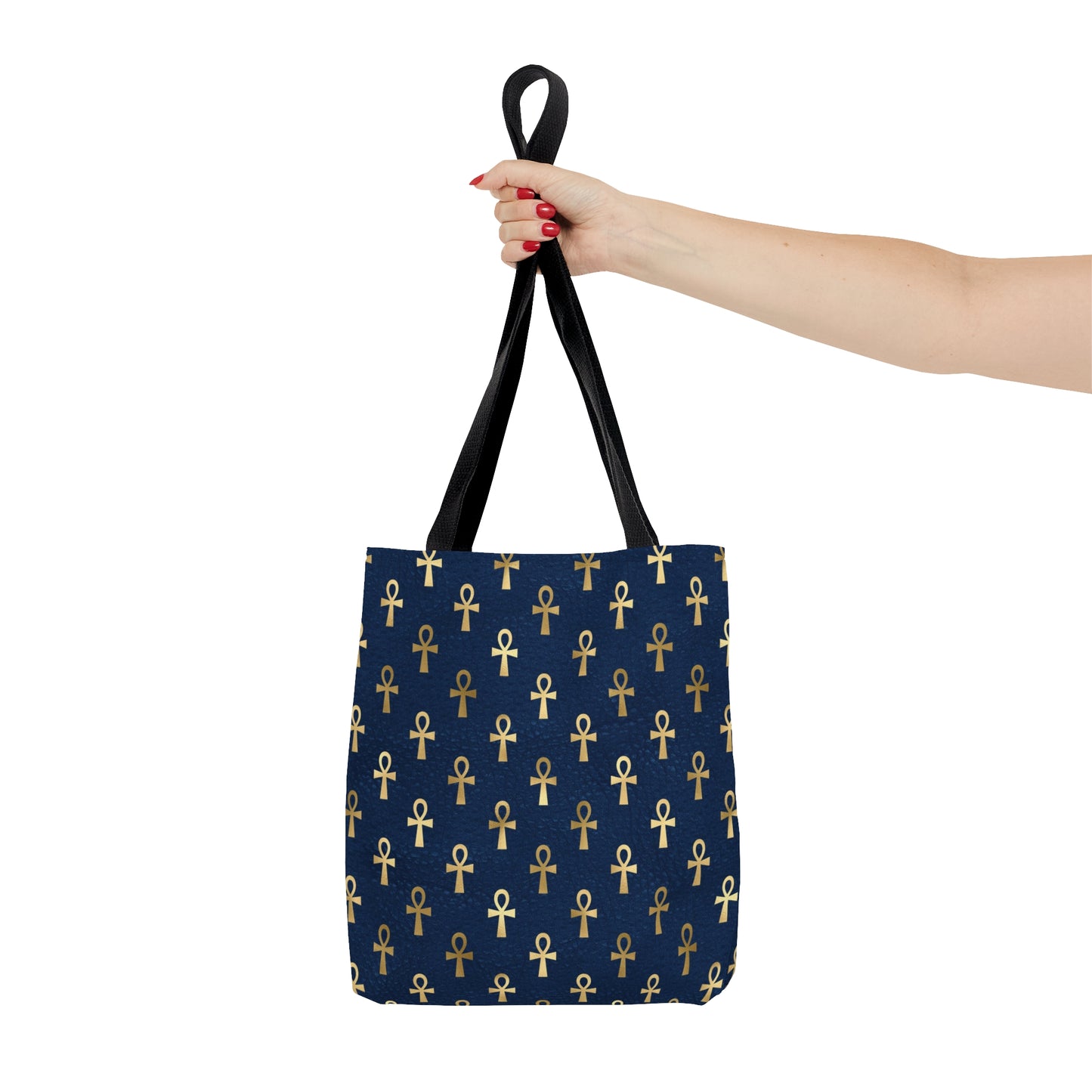 Blue & Gold Ankh Tote Bag
