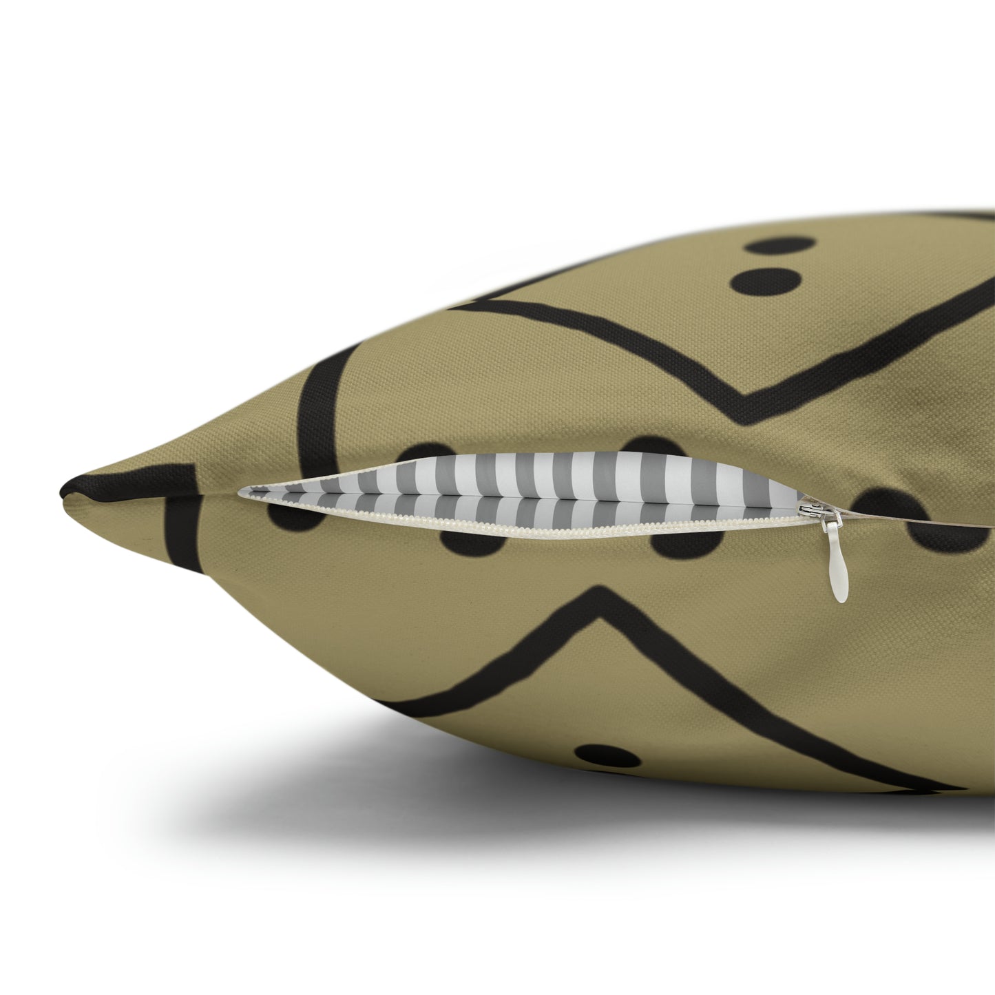 Biege Mudcloth Inspired Square Pillow Case | Afrocentric Pillow Case