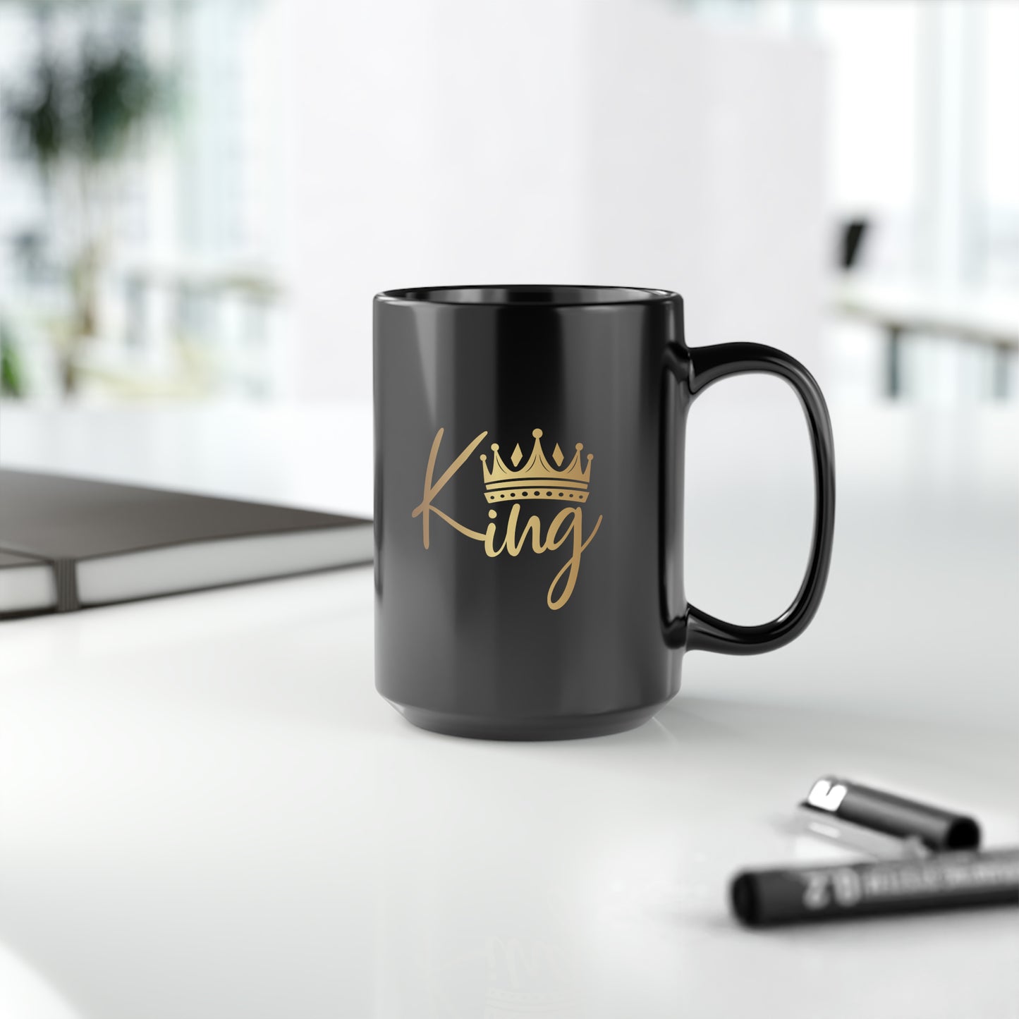 Black King Mug, 15oz