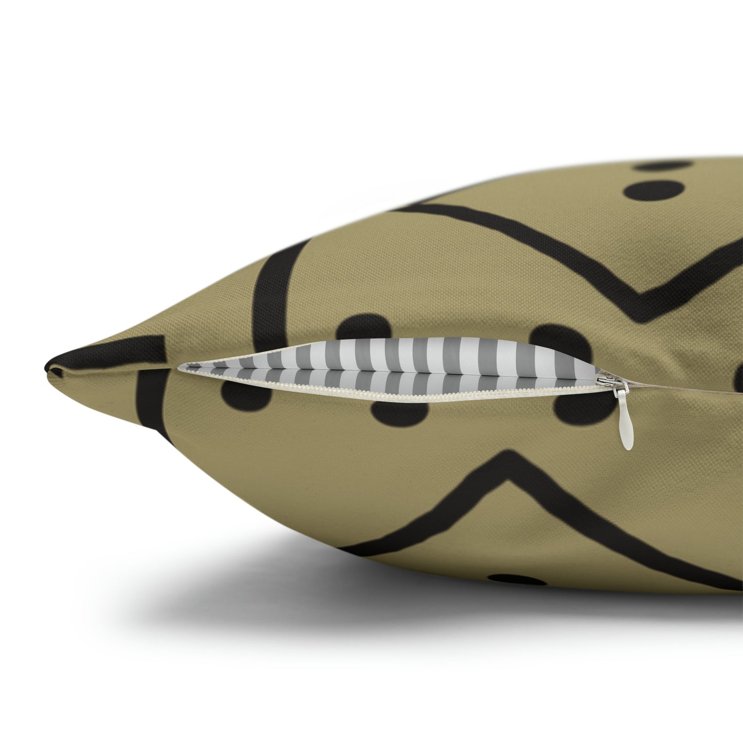 Biege Mudcloth Inspired Square Pillow Case | Afrocentric Pillow Case