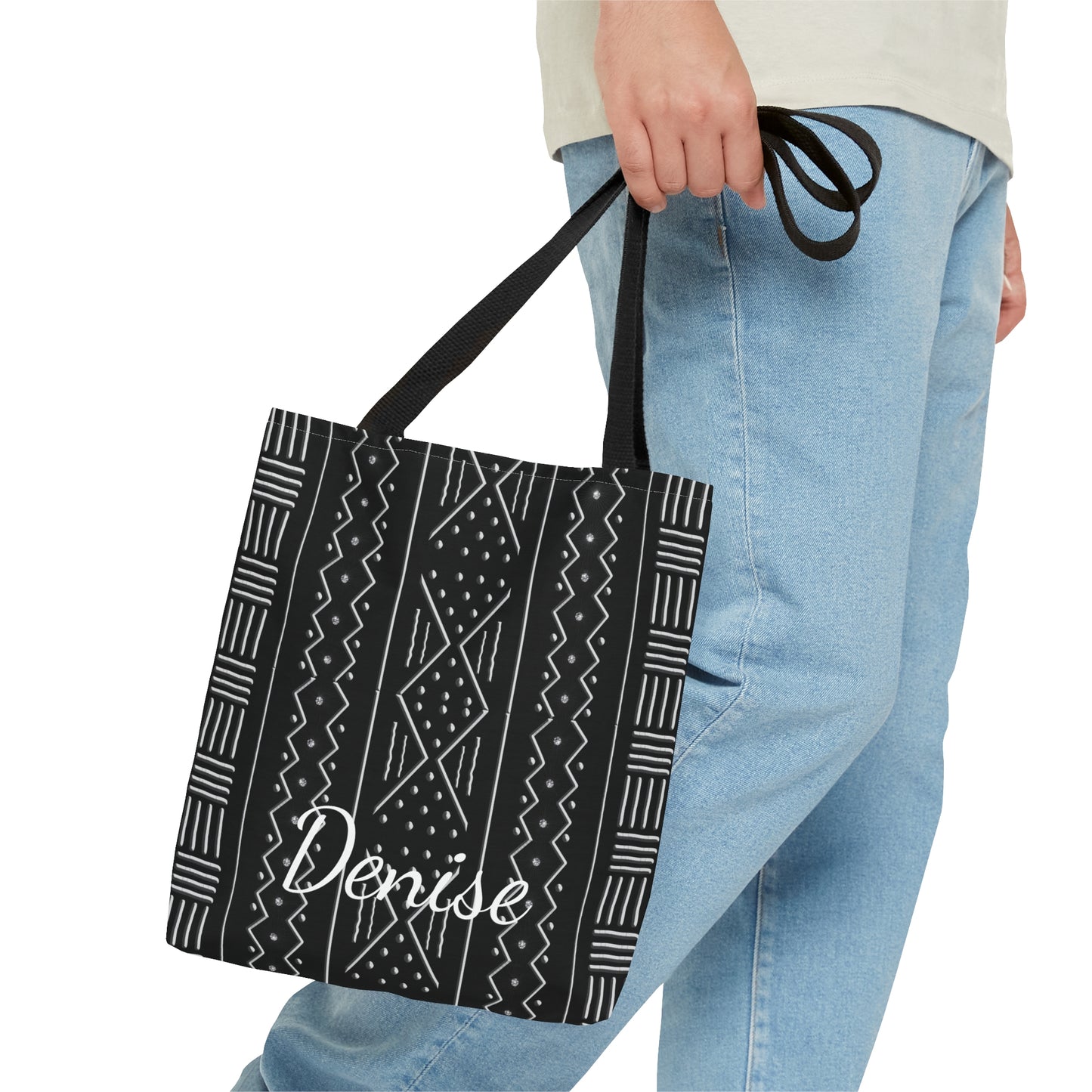 Personalized Mudcloth Afrocentric Tote Bag