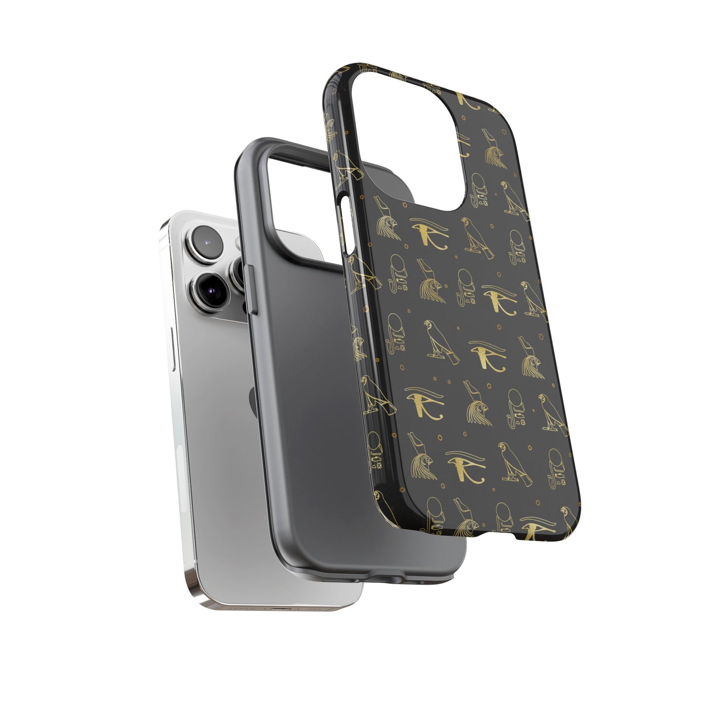 Black Gold Egyptian iPhone Tough Cases | Egyptian iPhone Case | Afrocentric iPhone Case