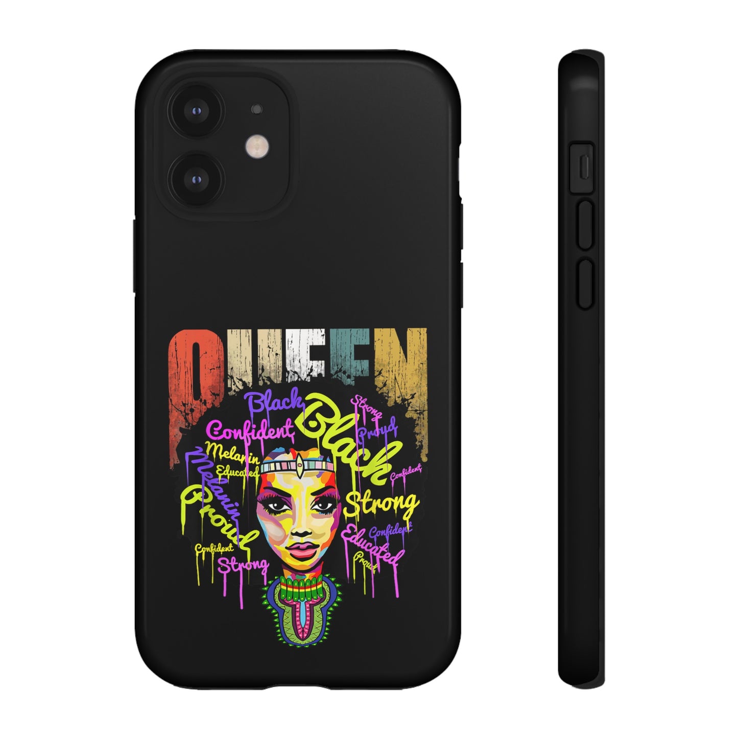 iPhone Black Queen Tough Cases | Ankara iPhone Case | Afrocentric iPhone Case
