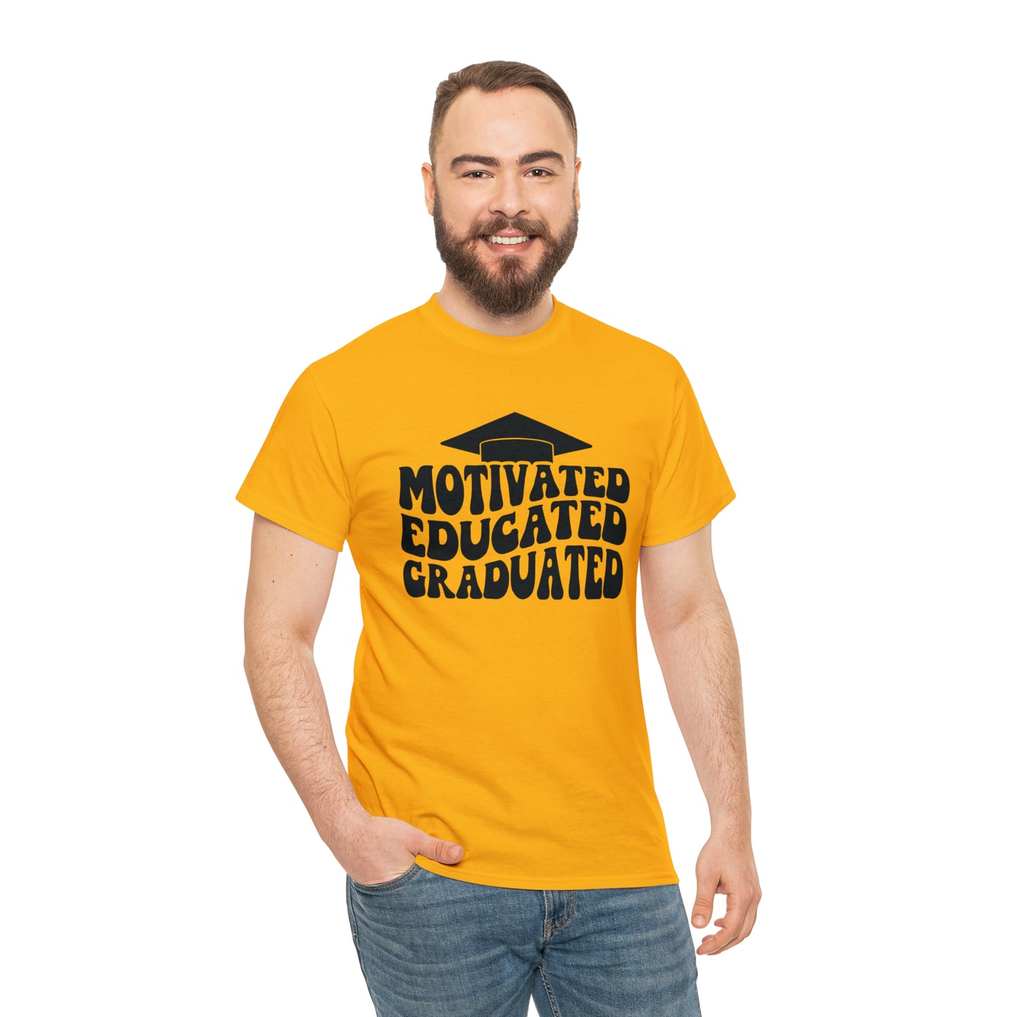 Motivated..Educated..Graduated Cotton Tee