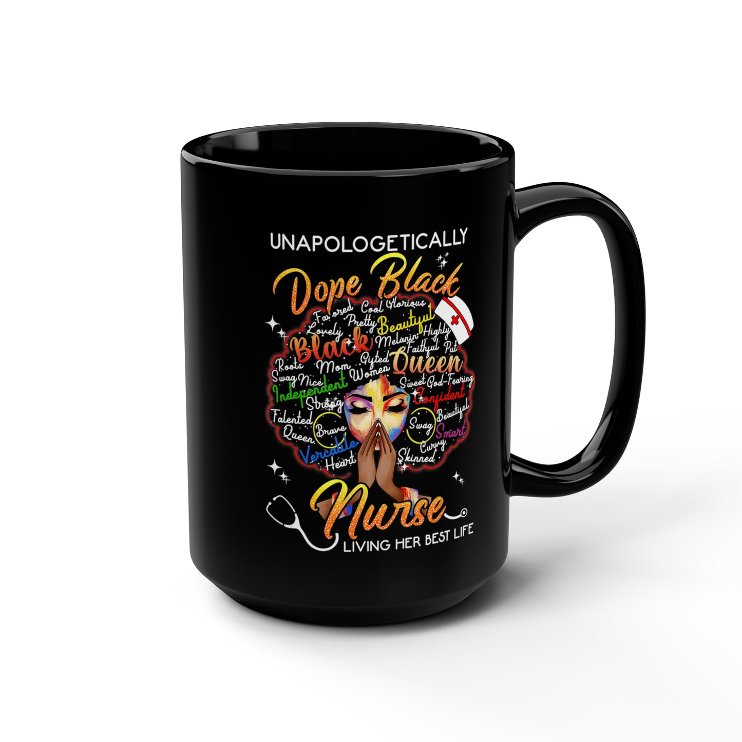 Dope Black Nurse Mug, 15oz