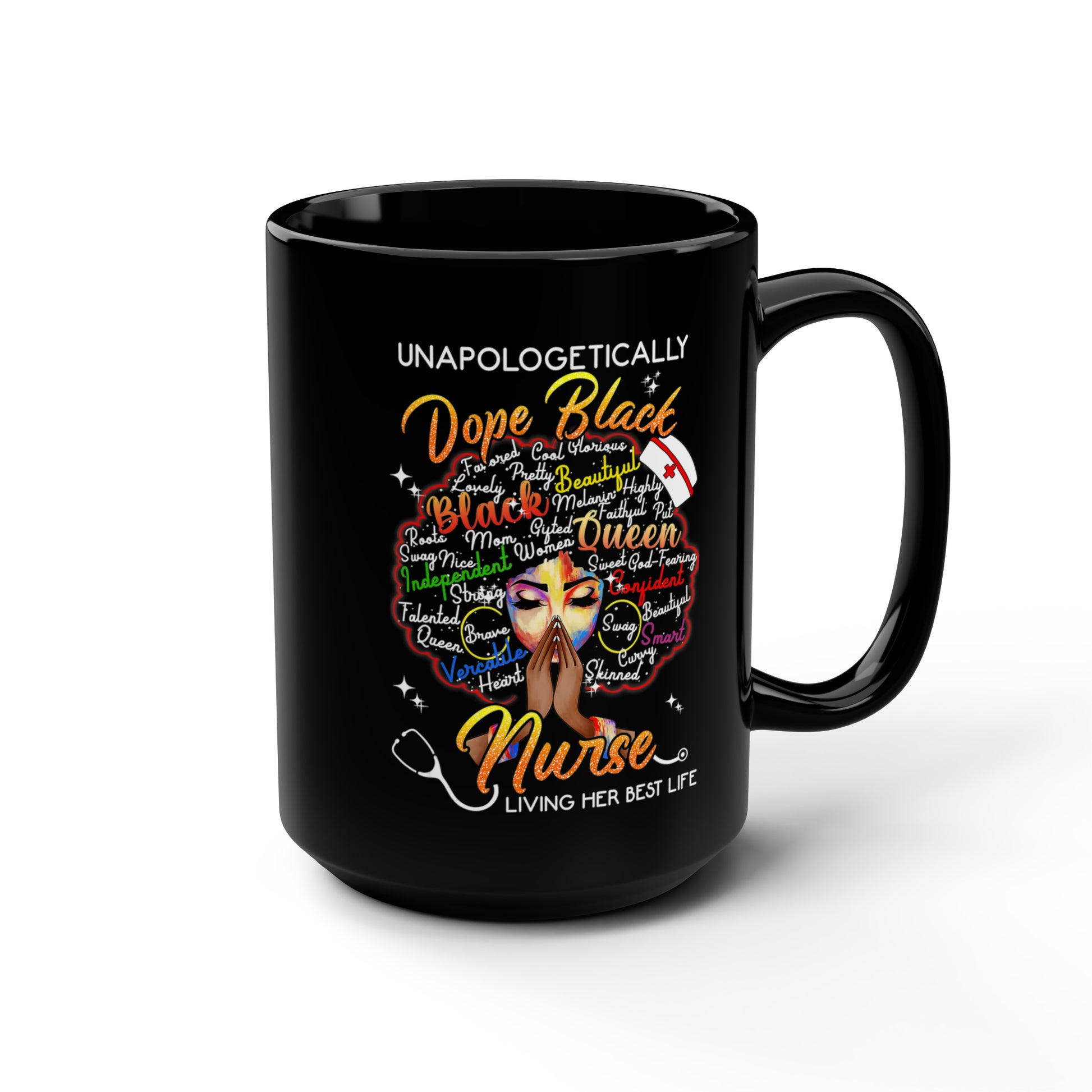 Dope Black Nurse Mug, 15oz