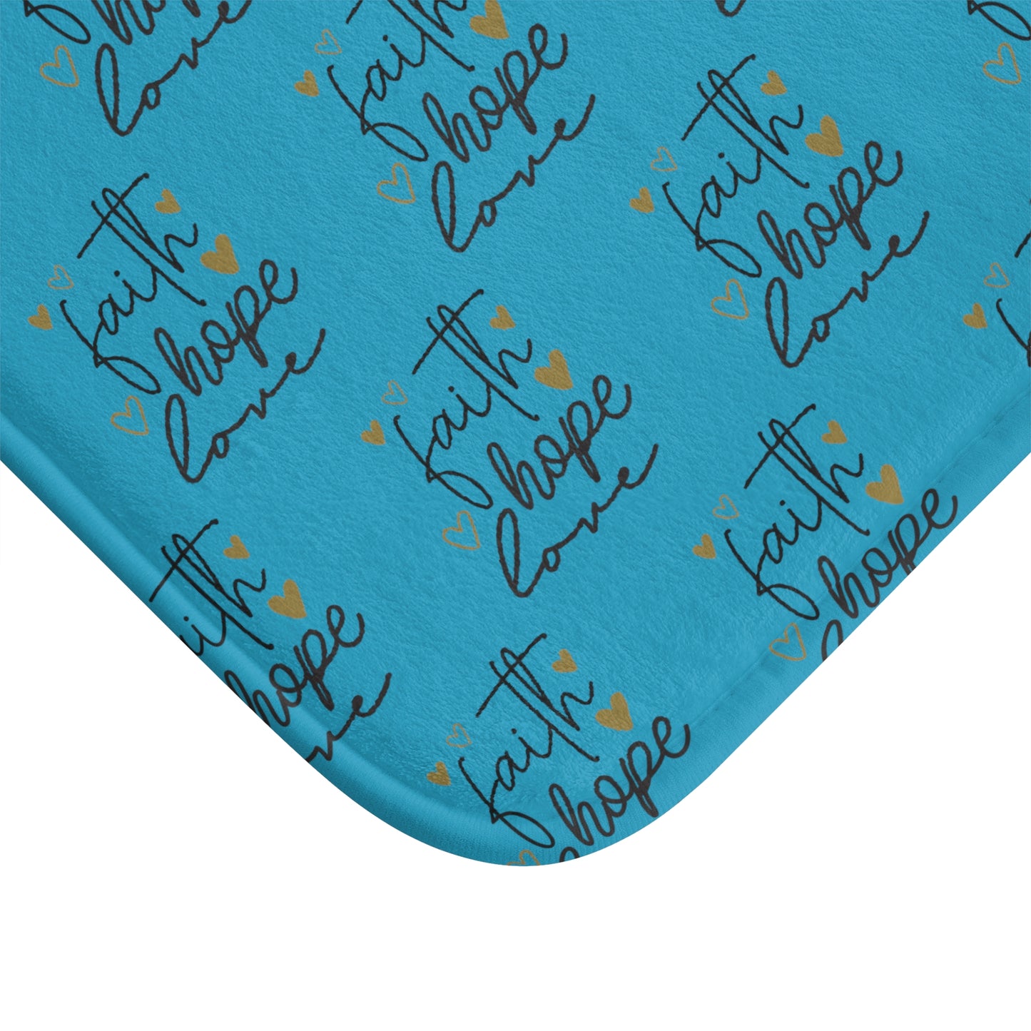 Faith Hope Love Bath Mat