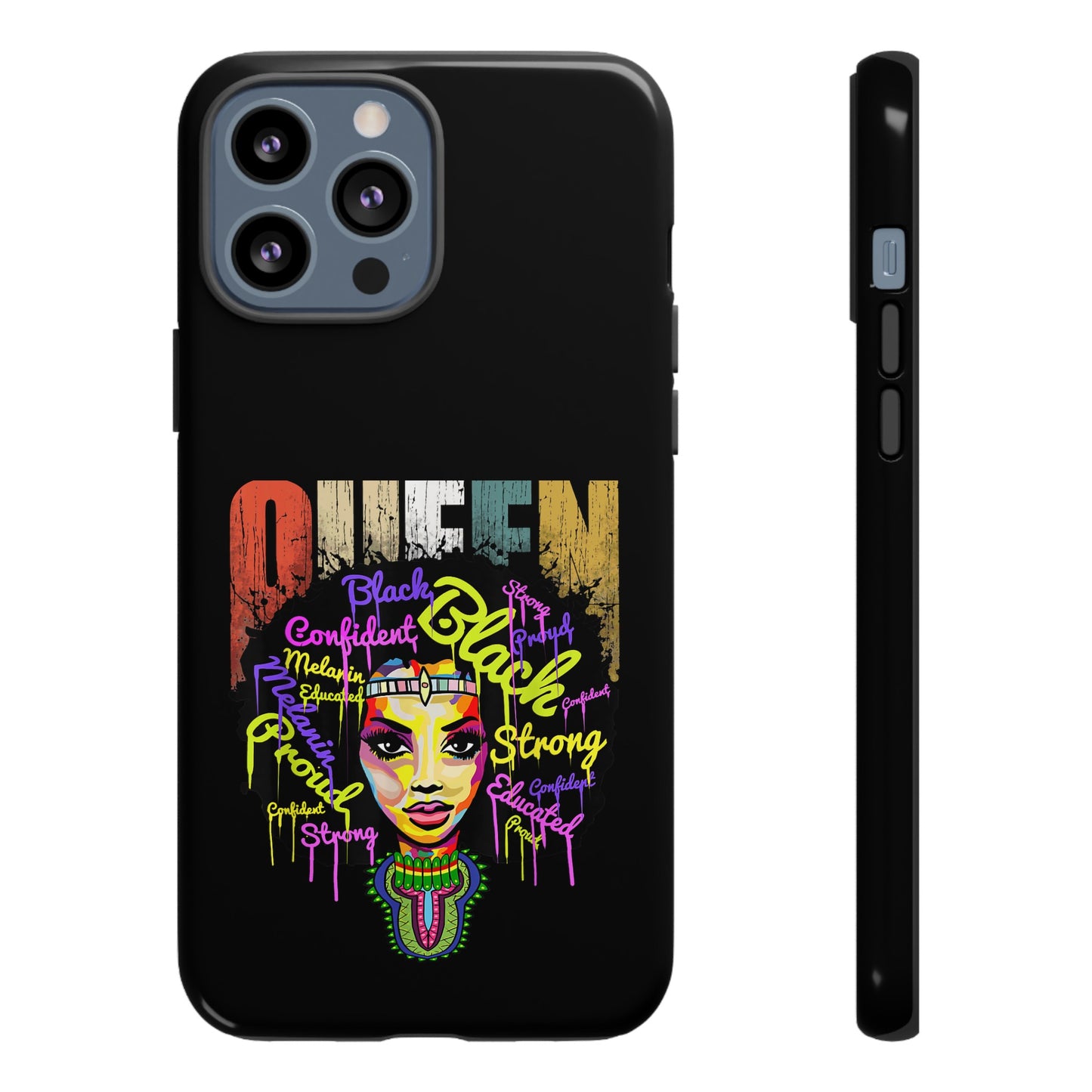 iPhone Black Queen Tough Cases | Ankara iPhone Case | Afrocentric iPhone Case