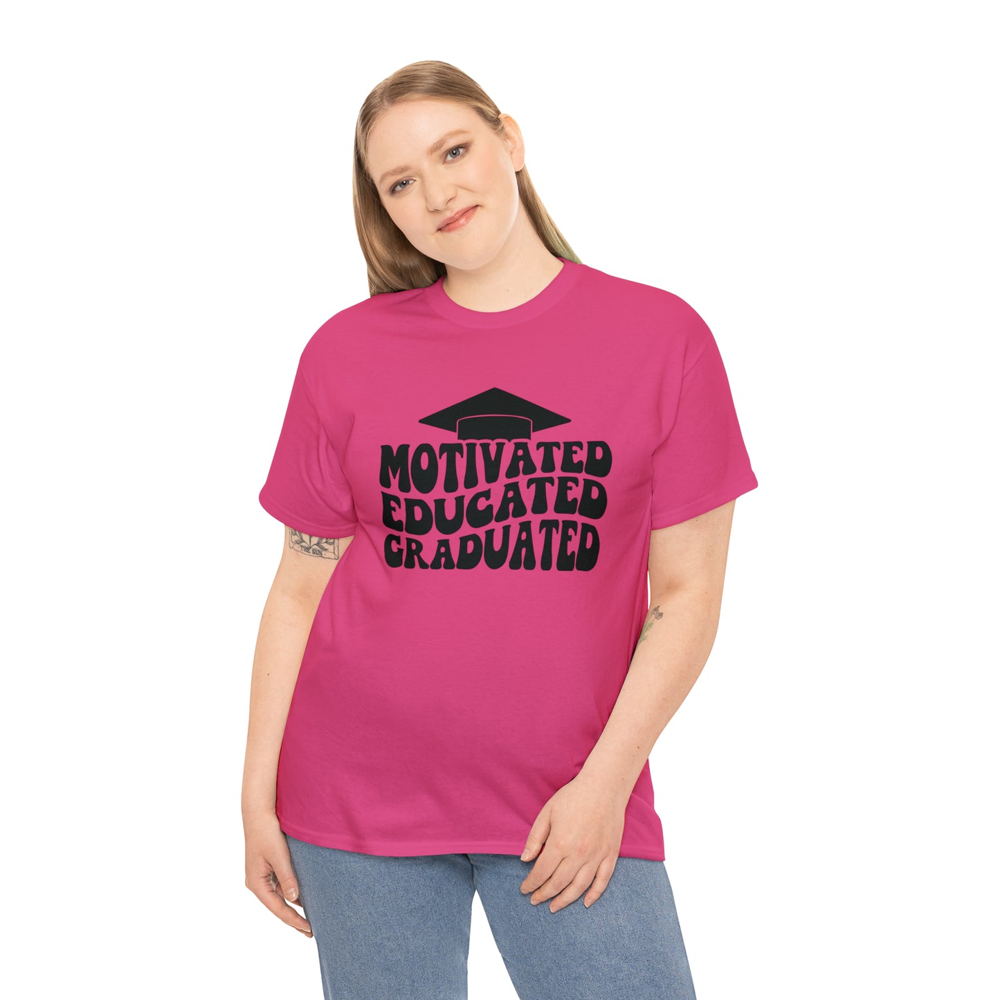 Motivated..Educated..Graduated Cotton Tee