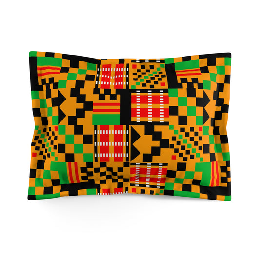 Kente Queen Microfiber Pillow Sham
