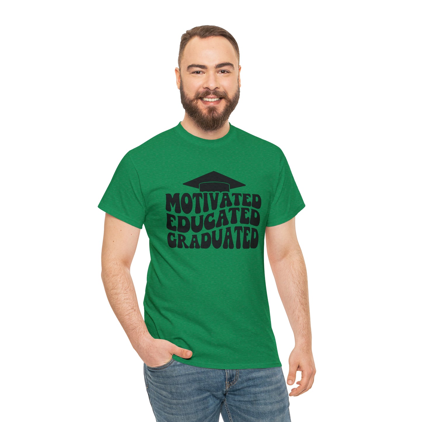 Motivated..Educated..Graduated Cotton Tee