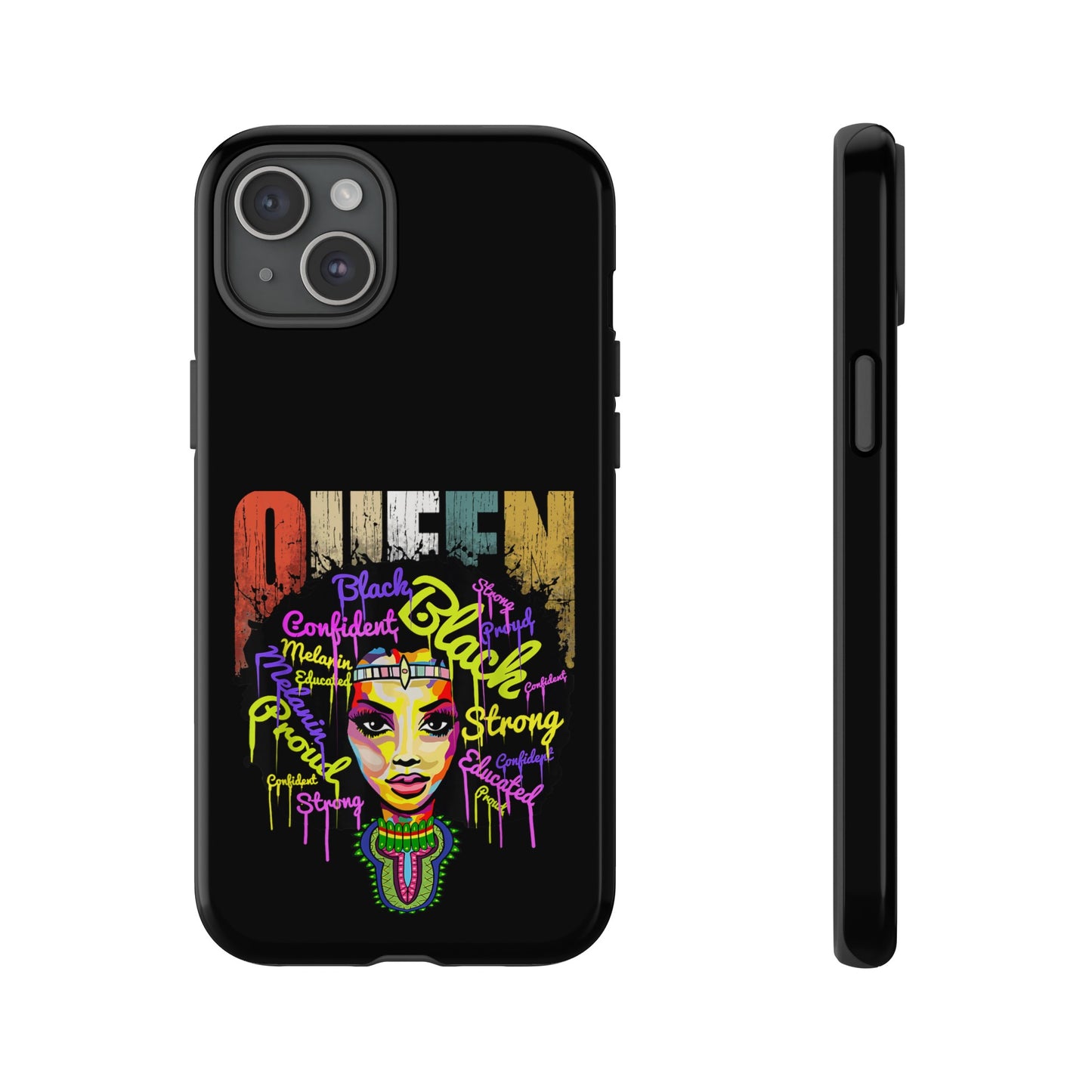 iPhone Black Queen Tough Cases | Ankara iPhone Case | Afrocentric iPhone Case