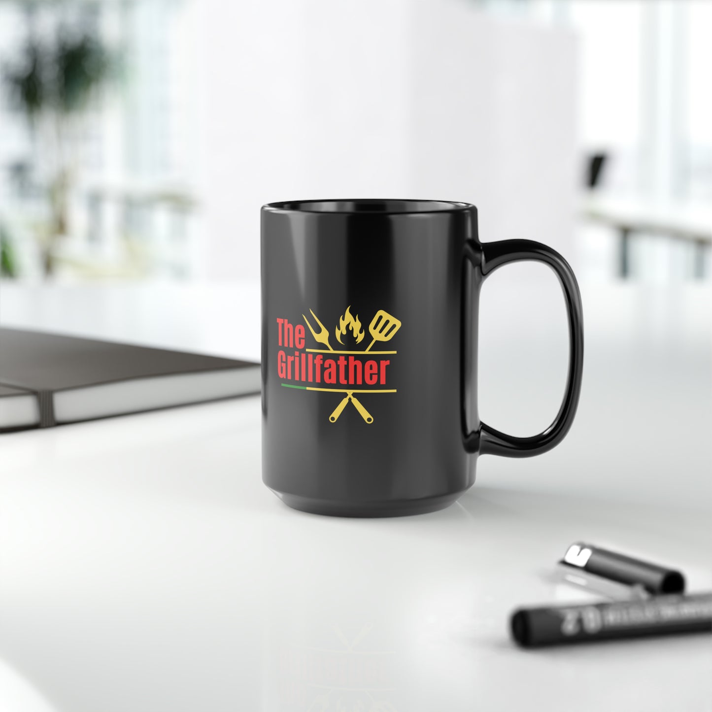 The Grill Father Mug, 15oz  (Personalize It!)