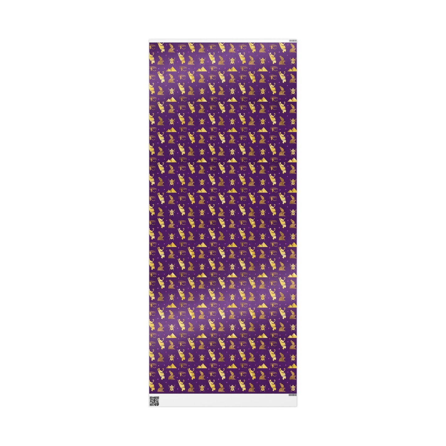Purple and Gold Egyptian Wrapping Papers | African Wrapping Paper | Afrocentric Wrapping Paper | Ankh Craft Paper