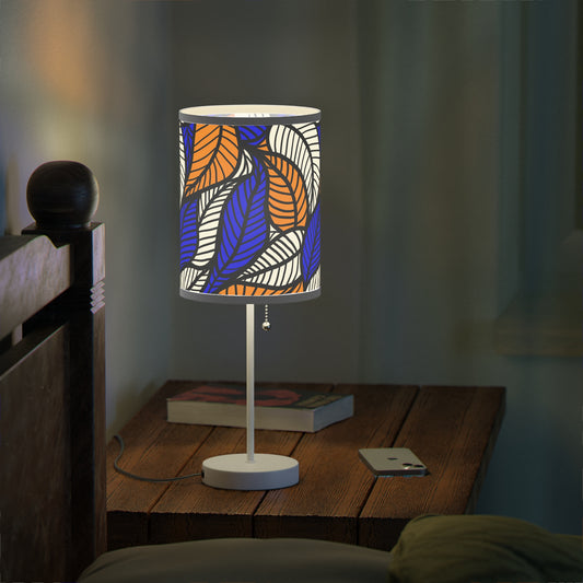 Blue Ankara Lamp on a Stand, US|CA plug