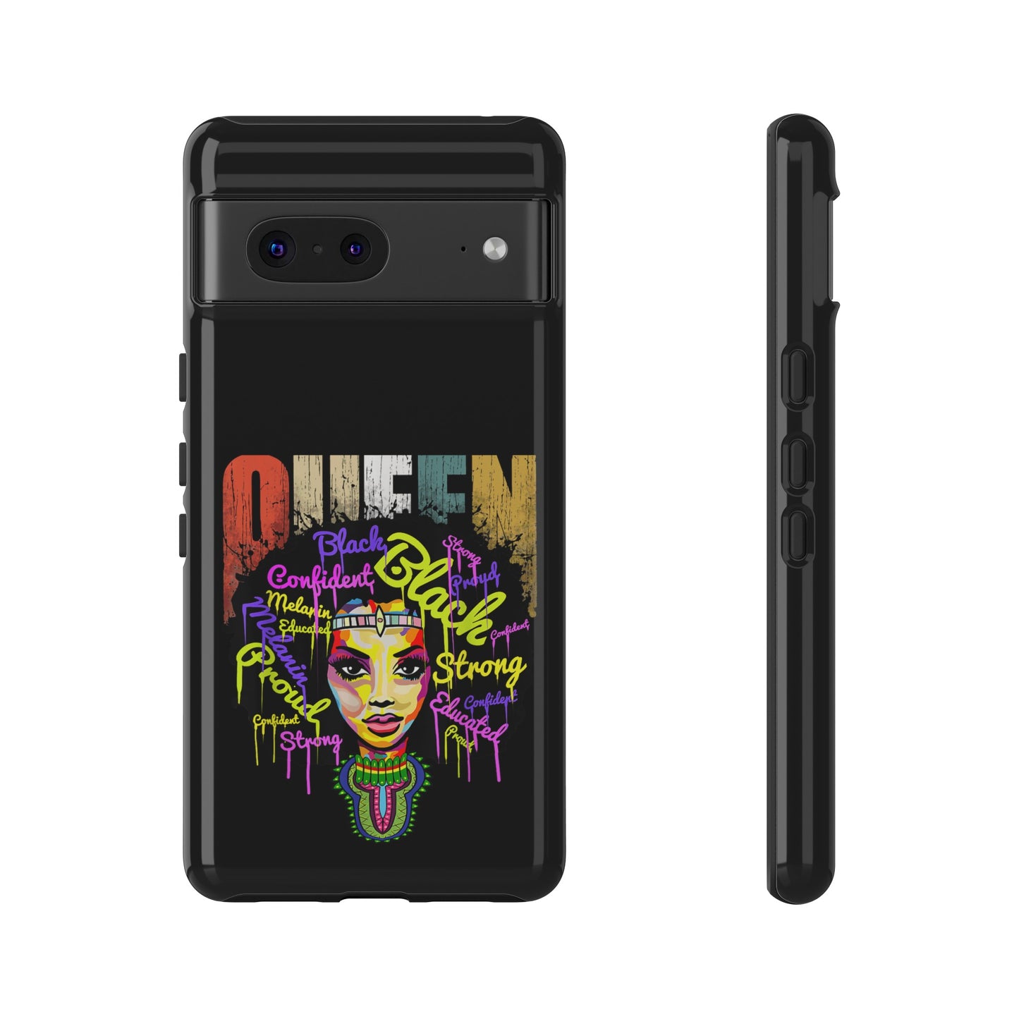 Black Queen Google Pixel Tough Cases | African Google Pixel Case | Afrocentric Google Pixel Case