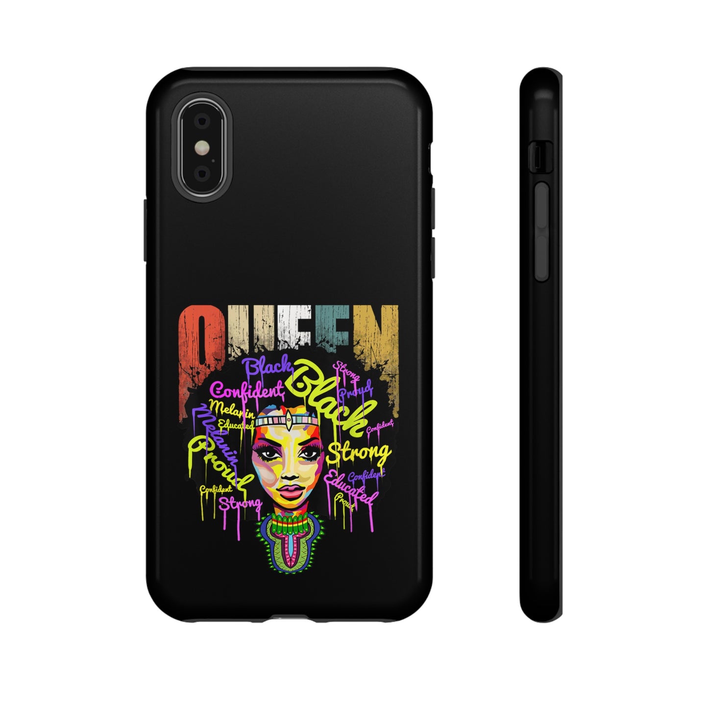 iPhone Black Queen Tough Cases | Ankara iPhone Case | Afrocentric iPhone Case