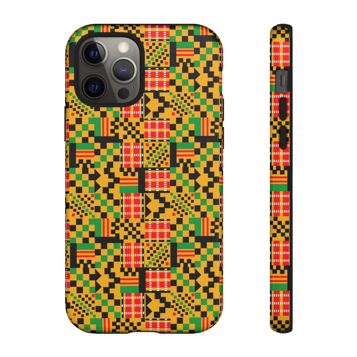 Kente Pattern iPhone Tough Cases | African iPhone Case | Afrocentric iPhone Case