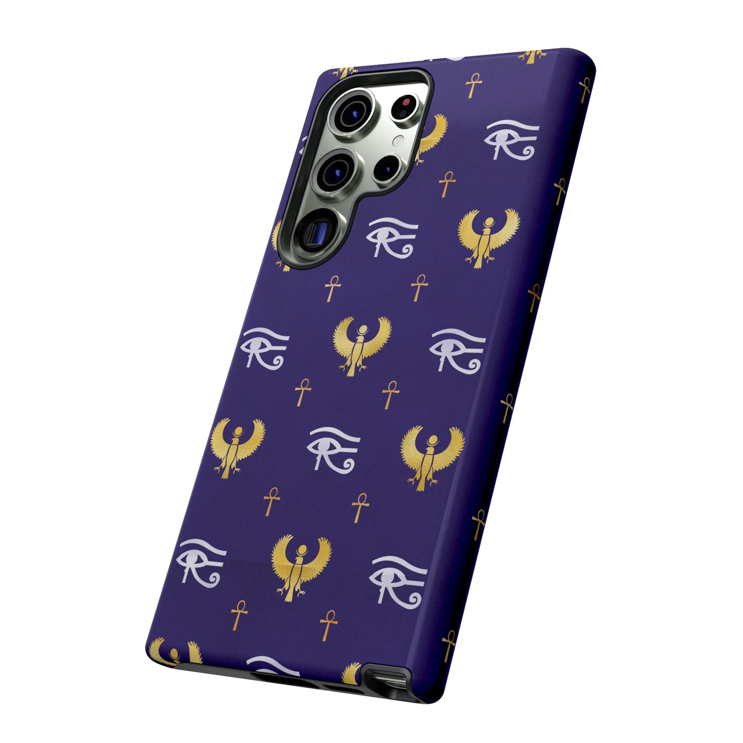 Blue Gold Egyptian Samsung Tough Cases | African Samsung Case | Afrocentric Samsung Case | Egyptian Samsung Case